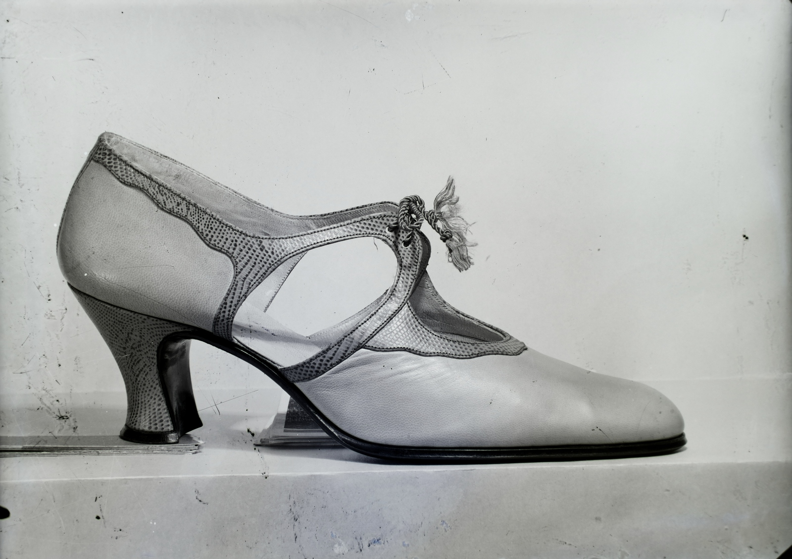 1929, Jánossy Virág, Háberl Aladár, fashion, shoe, Fortepan #130281