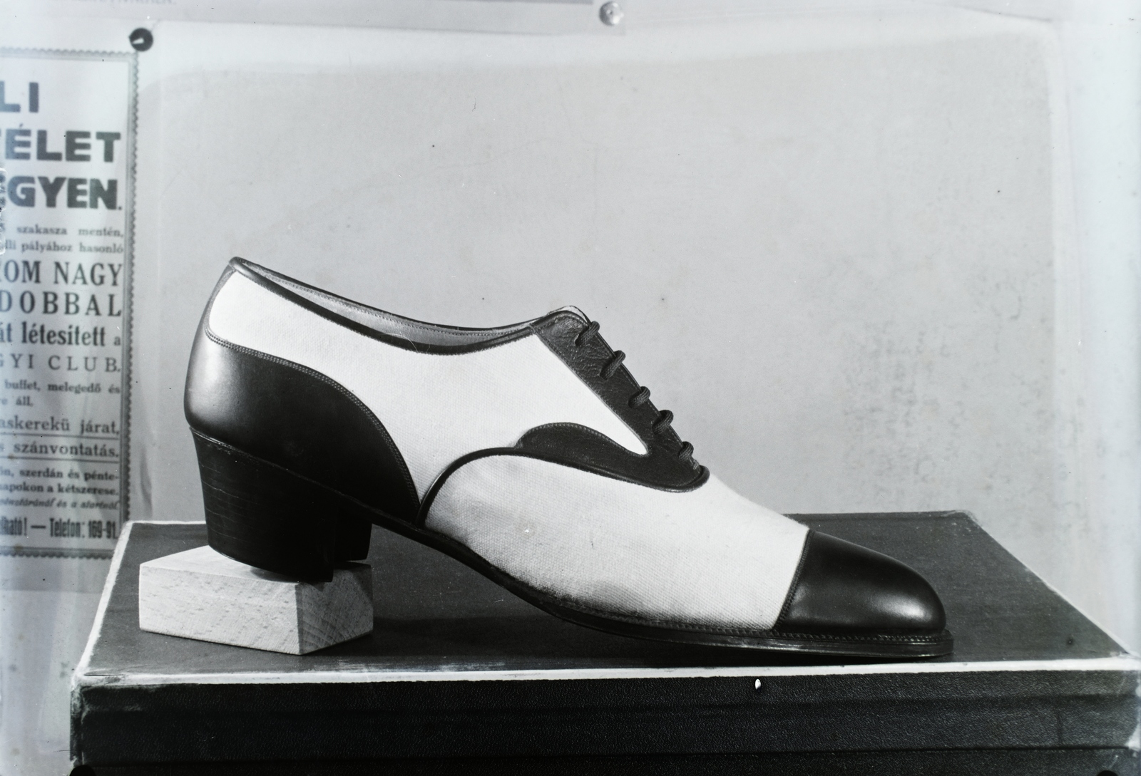 1929, Jánossy Virág, Háberl Aladár, fashion, shoe, Fortepan #130318
