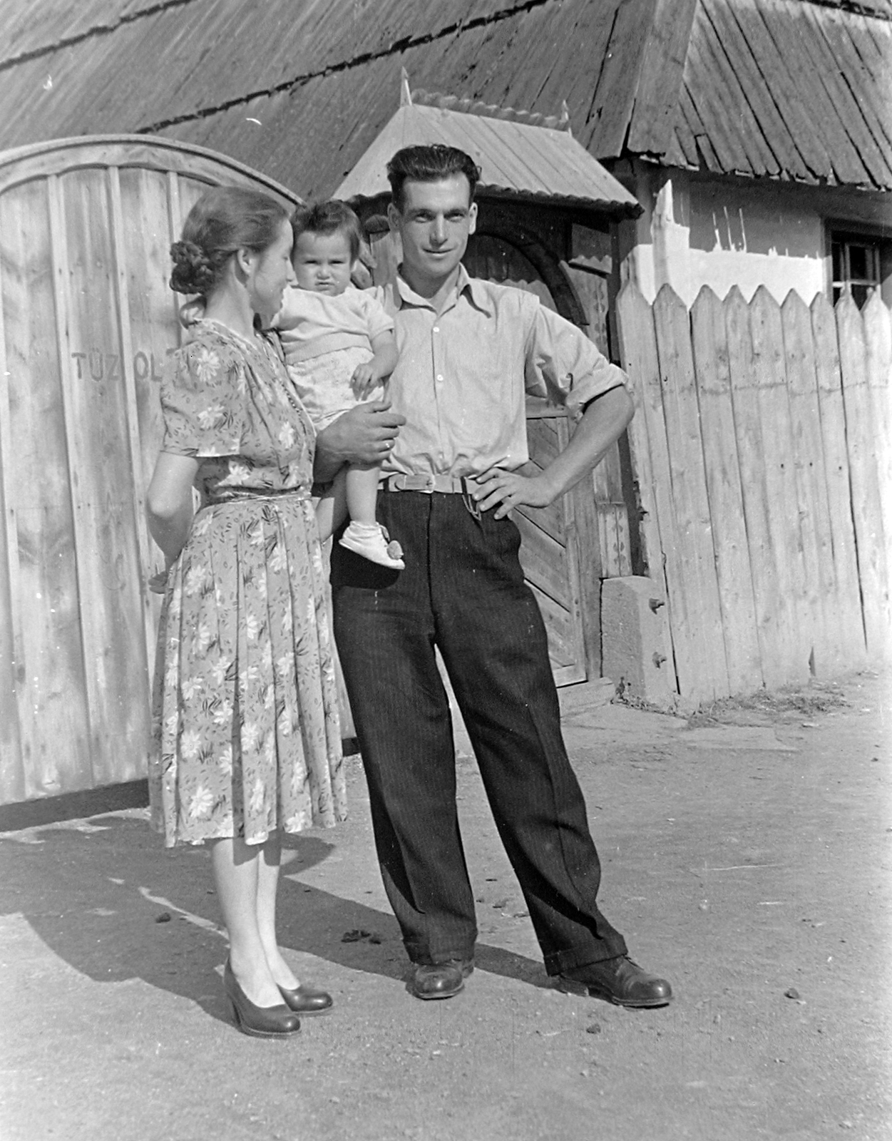 Romania, 1955, Szent-tamási Mihály, family, Fortepan #13034
