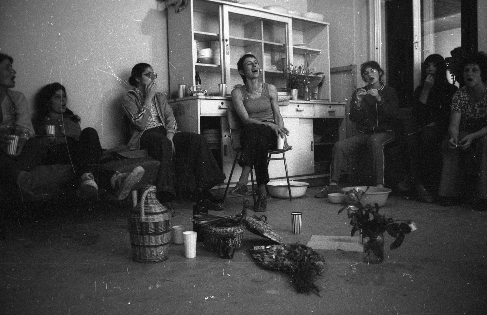 Magyarország, 1973, Vizsnyiczai Erzsébet, demizson, Fortepan #130694