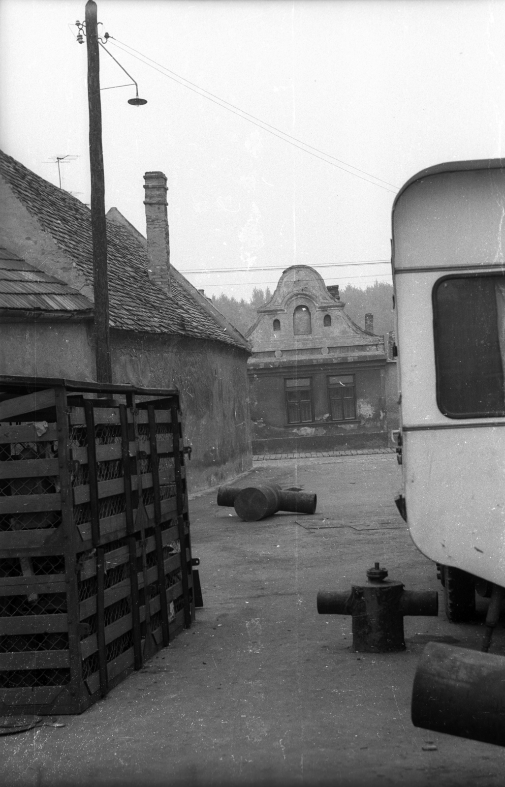 Magyarország, Győr, Városház köz, szemben a Bálint Mihály utca 55. számú ház., 1973, Vizsnyiczai Erzsébet, Fortepan #130756