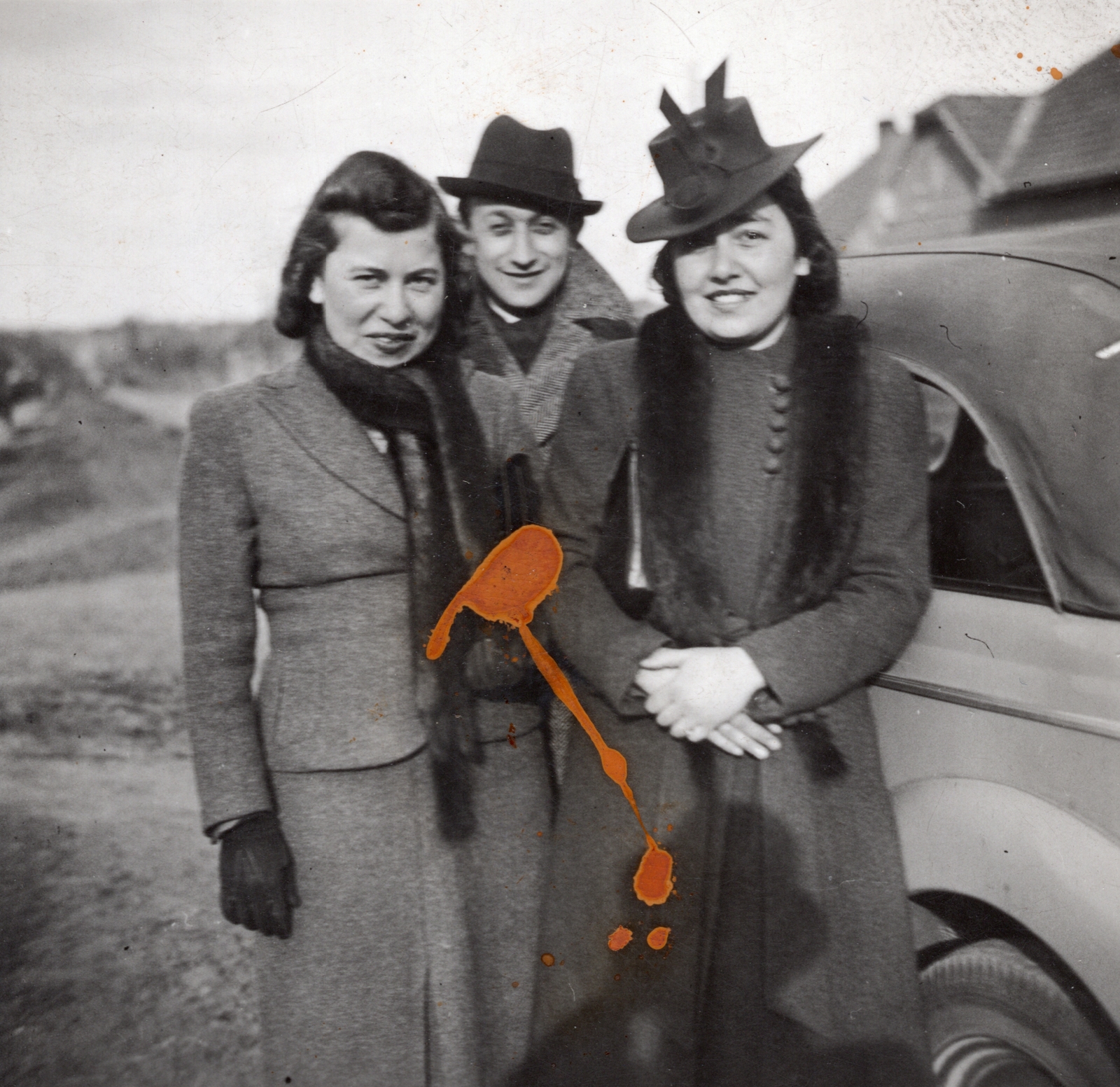 1936, Bokor András, hat, damaged photo, Fortepan #130827