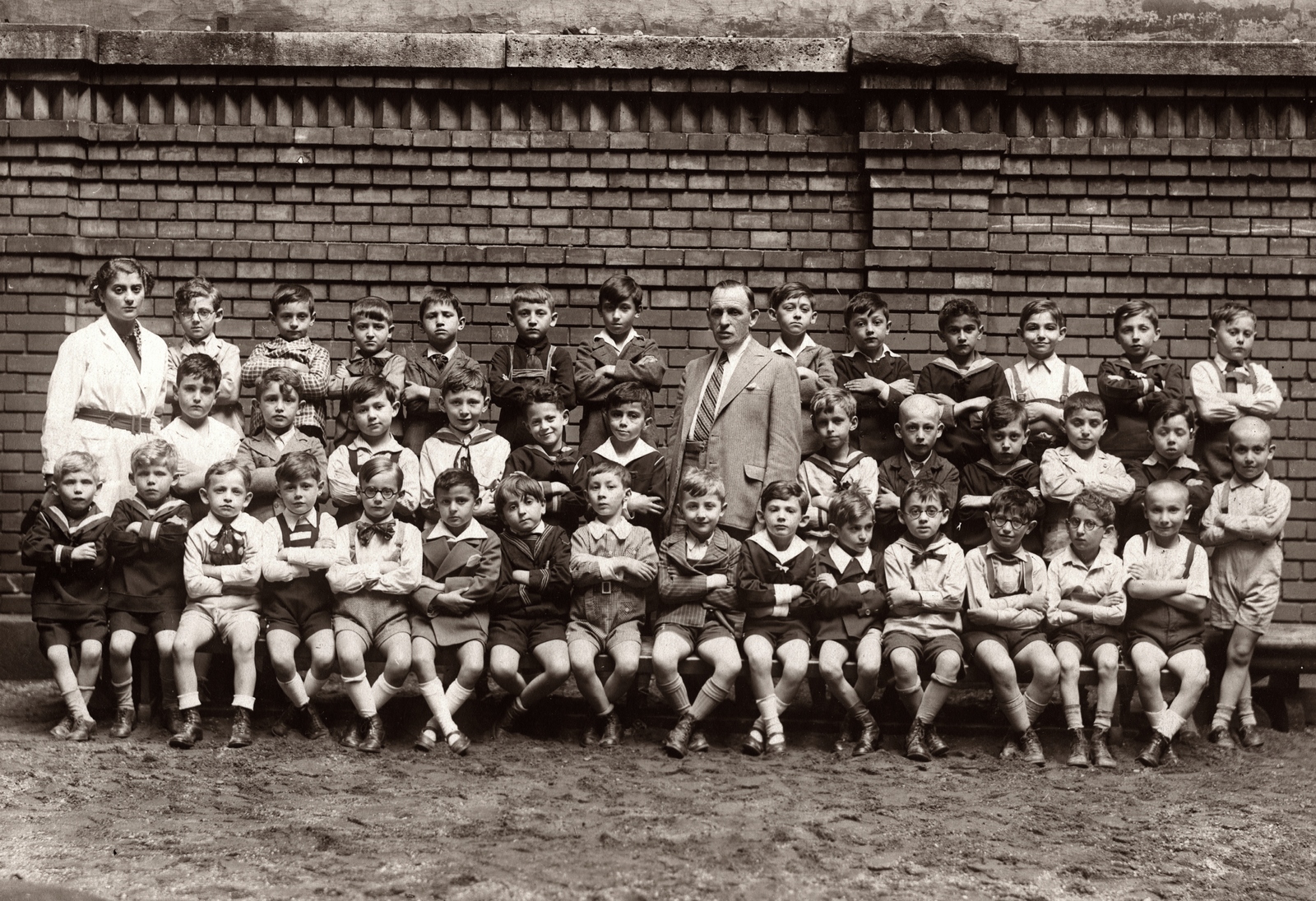 1941, Bokor András, class photo, Fortepan #130891