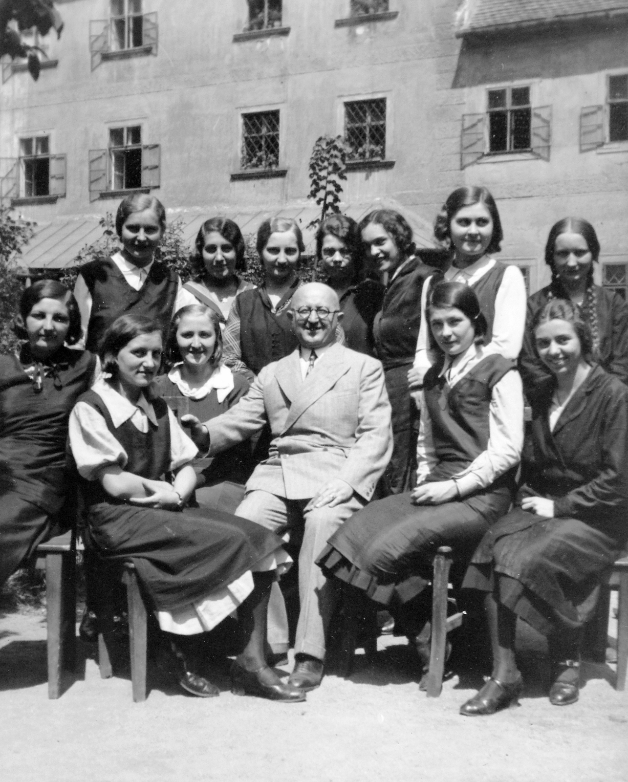 1930, Fortepan, csoportkép, lányok, Fortepan #13092