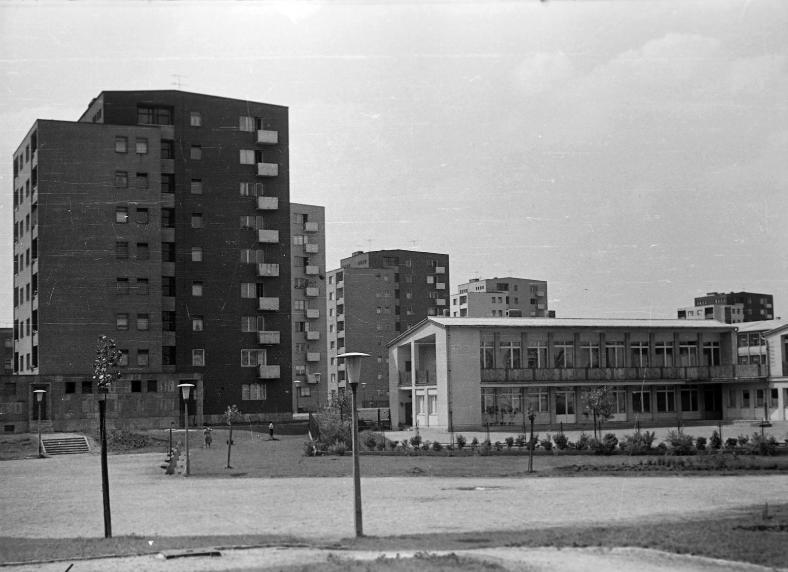 Hungary, Budapest IX., a Hurok utca épületei a Pöttyös utca felől nézve., 1962, Gergely János, Budapest, Fortepan #131054