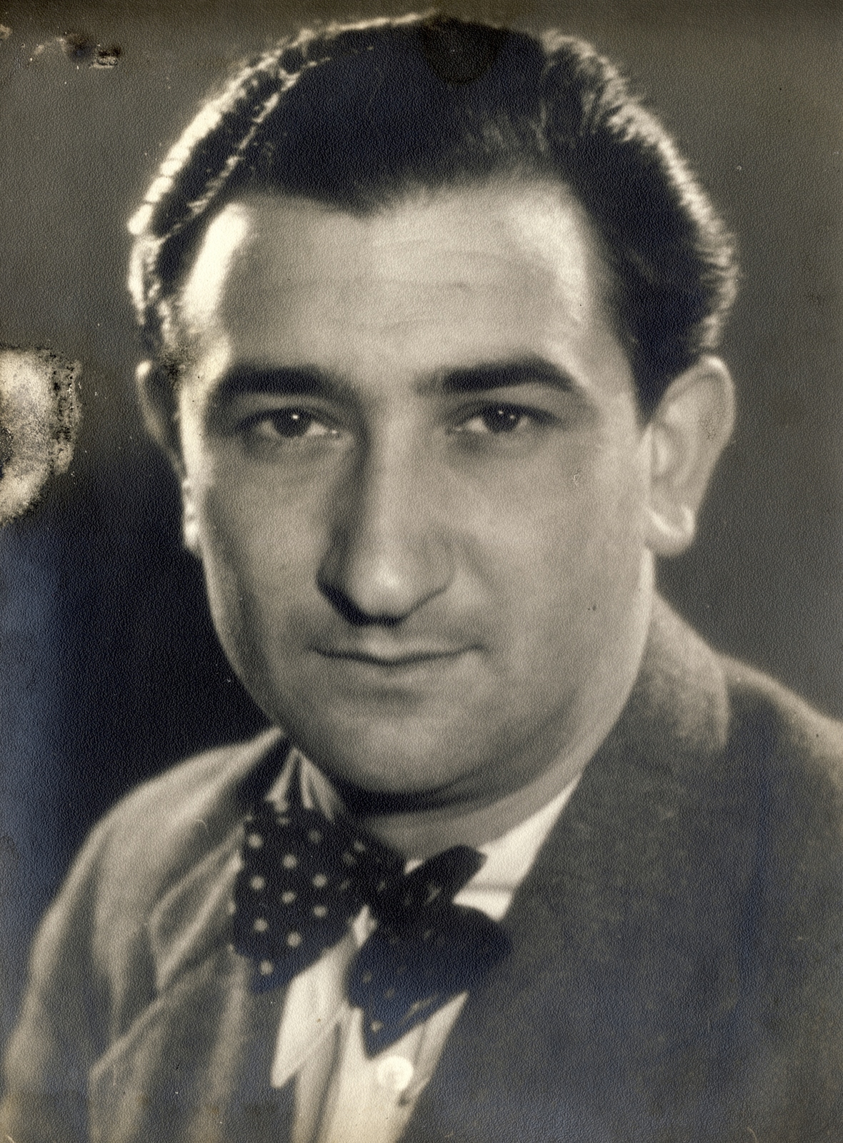 1940, Kármentő Éva, csokornyakkendő, Fortepan #131097
