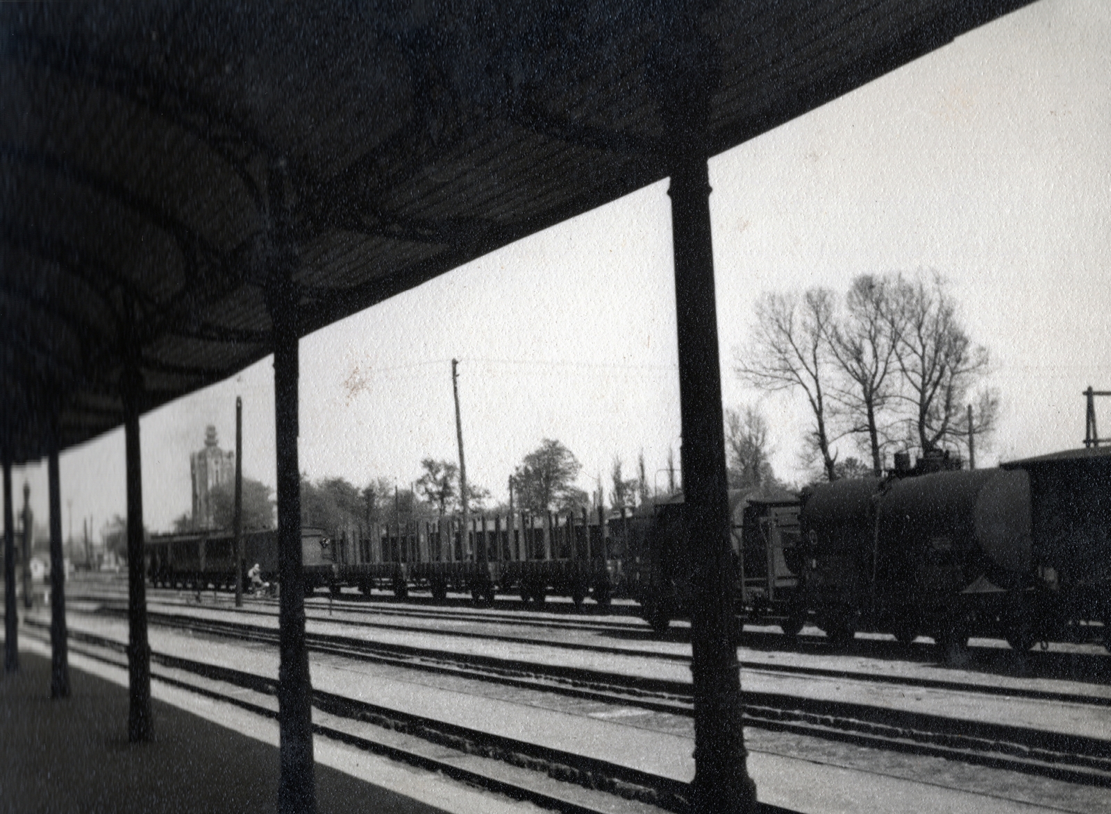 1942, Marics Zoltán, second World War, train station, Fortepan #131250