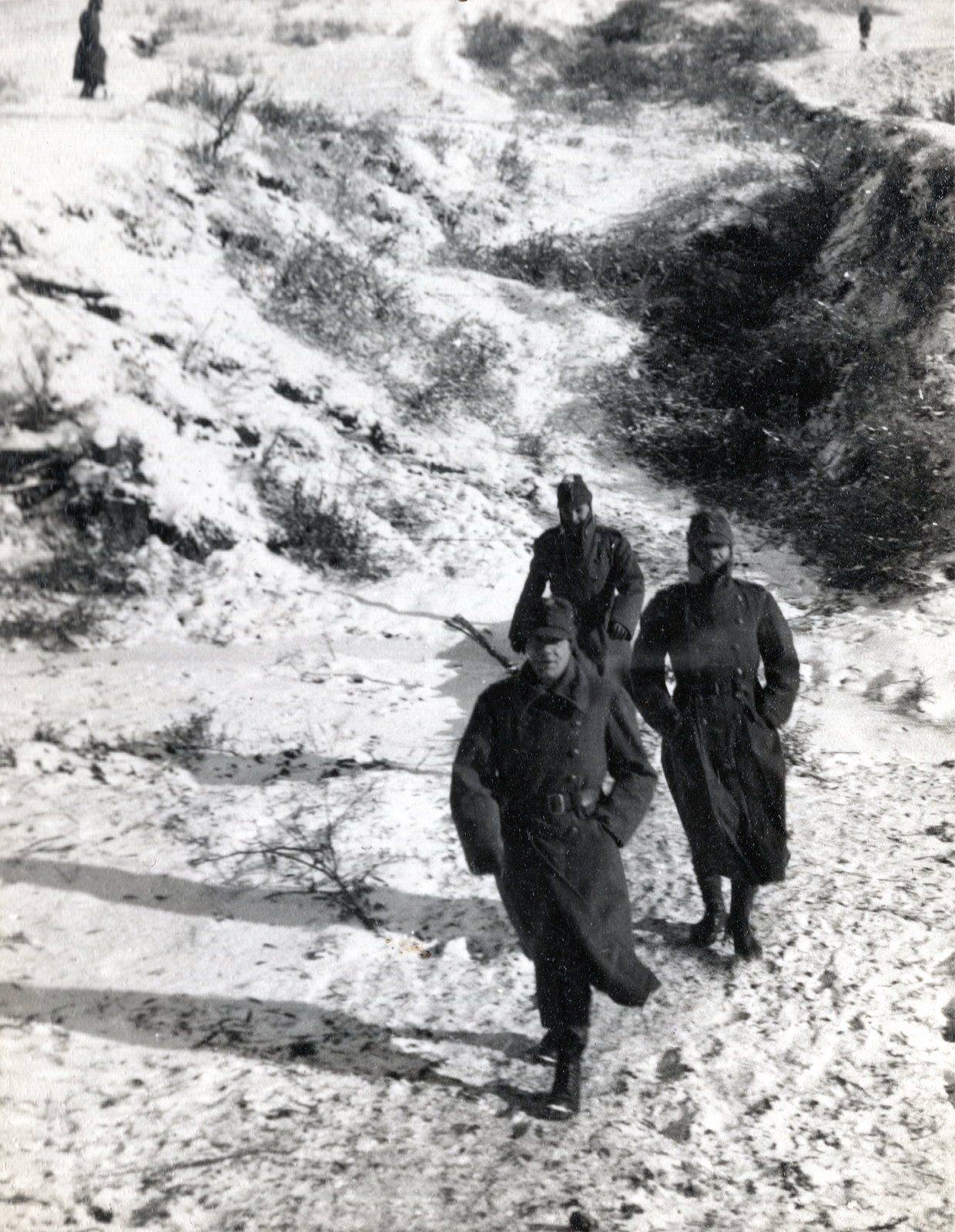 1943, Marics Zoltán, eastern front, winter, second World War, Hungarian soldier, snow, soldier, Fortepan #131294