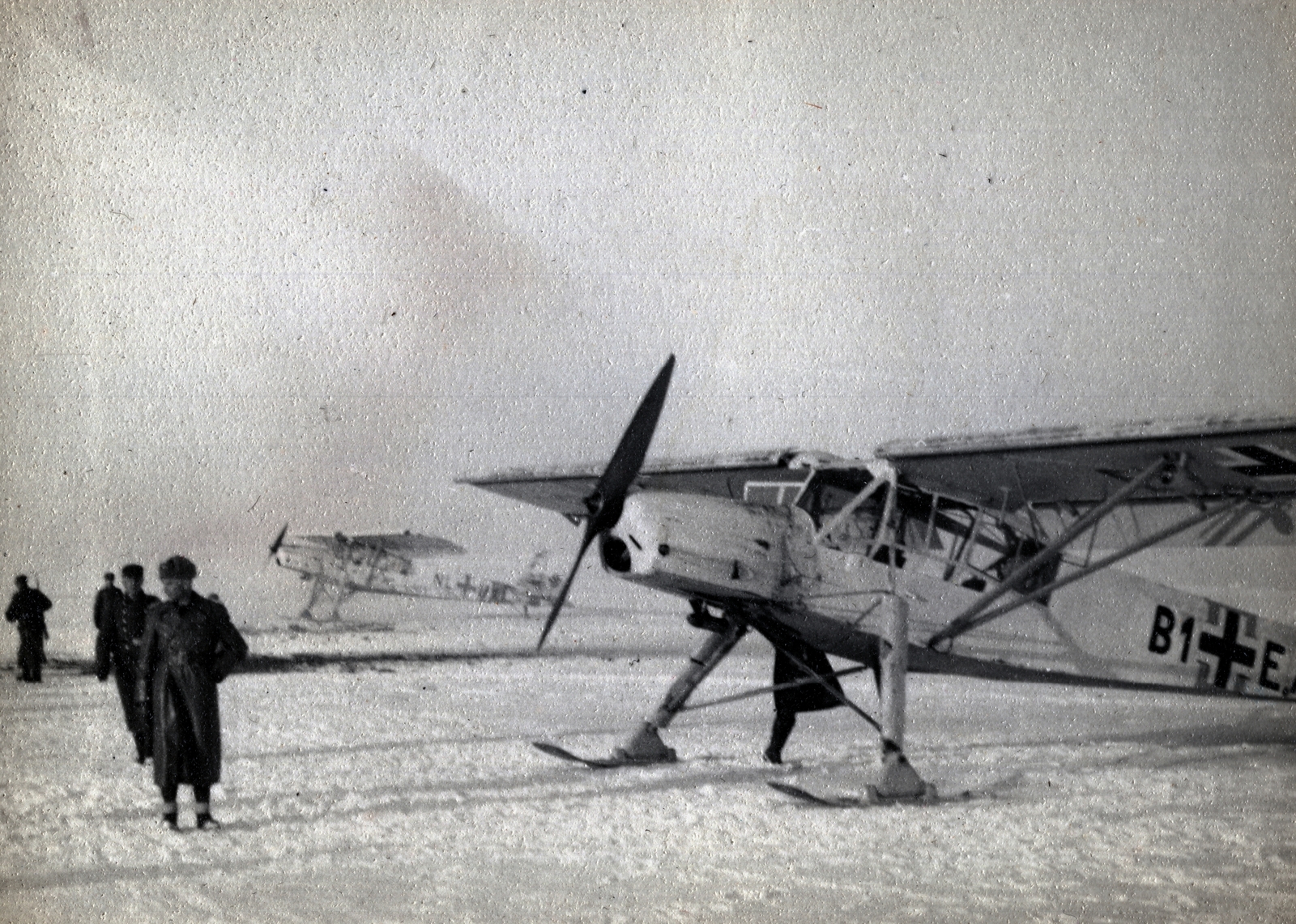 1943, Marics Zoltán, eastern front, airplane, second World War, Fieseler-brand, Fortepan #131316