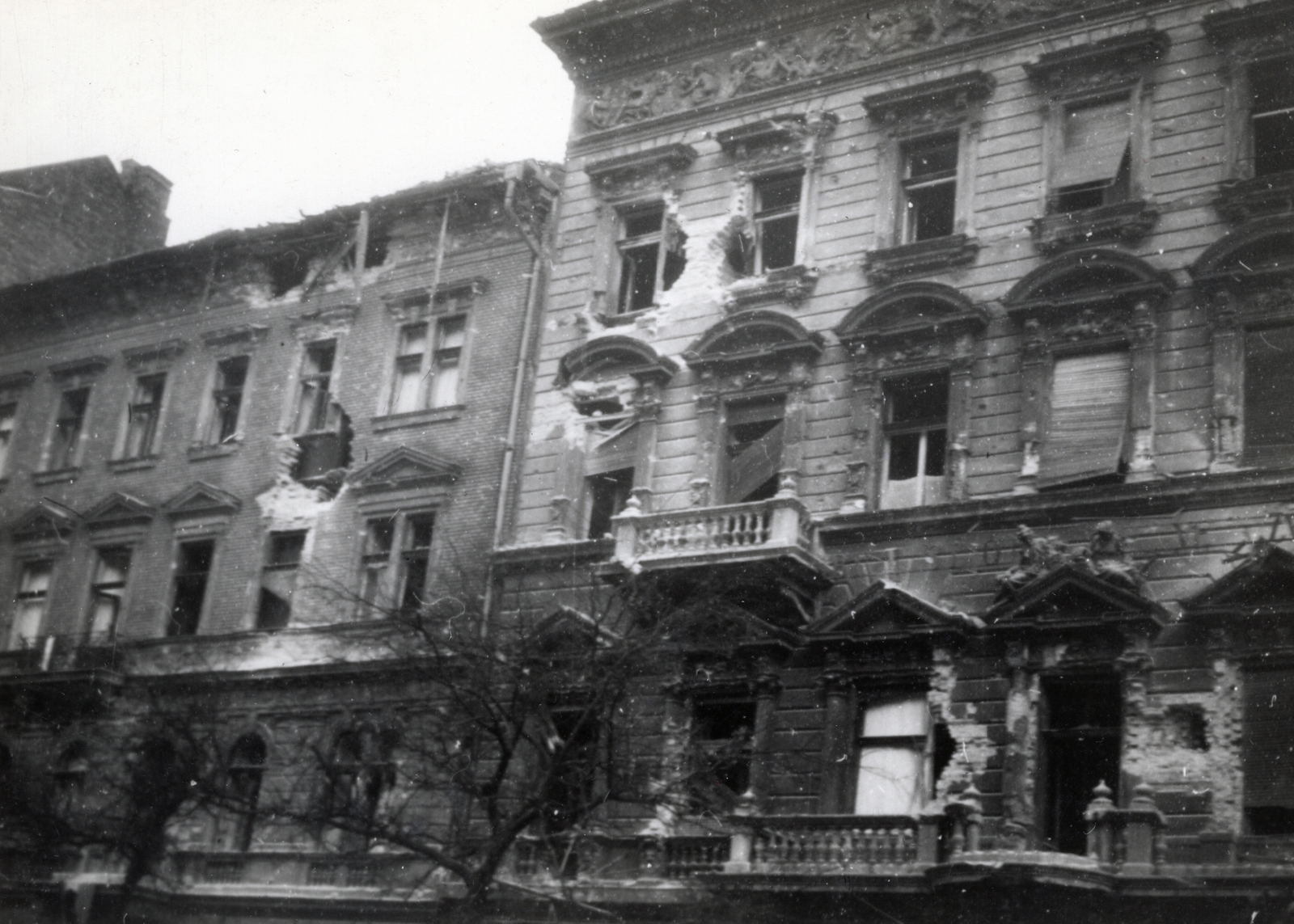 Hungary, Budapest VIII., József körút 58. és 60., 1956, Marics Zoltán, revolution, damaged building, Budapest, Fortepan #131432