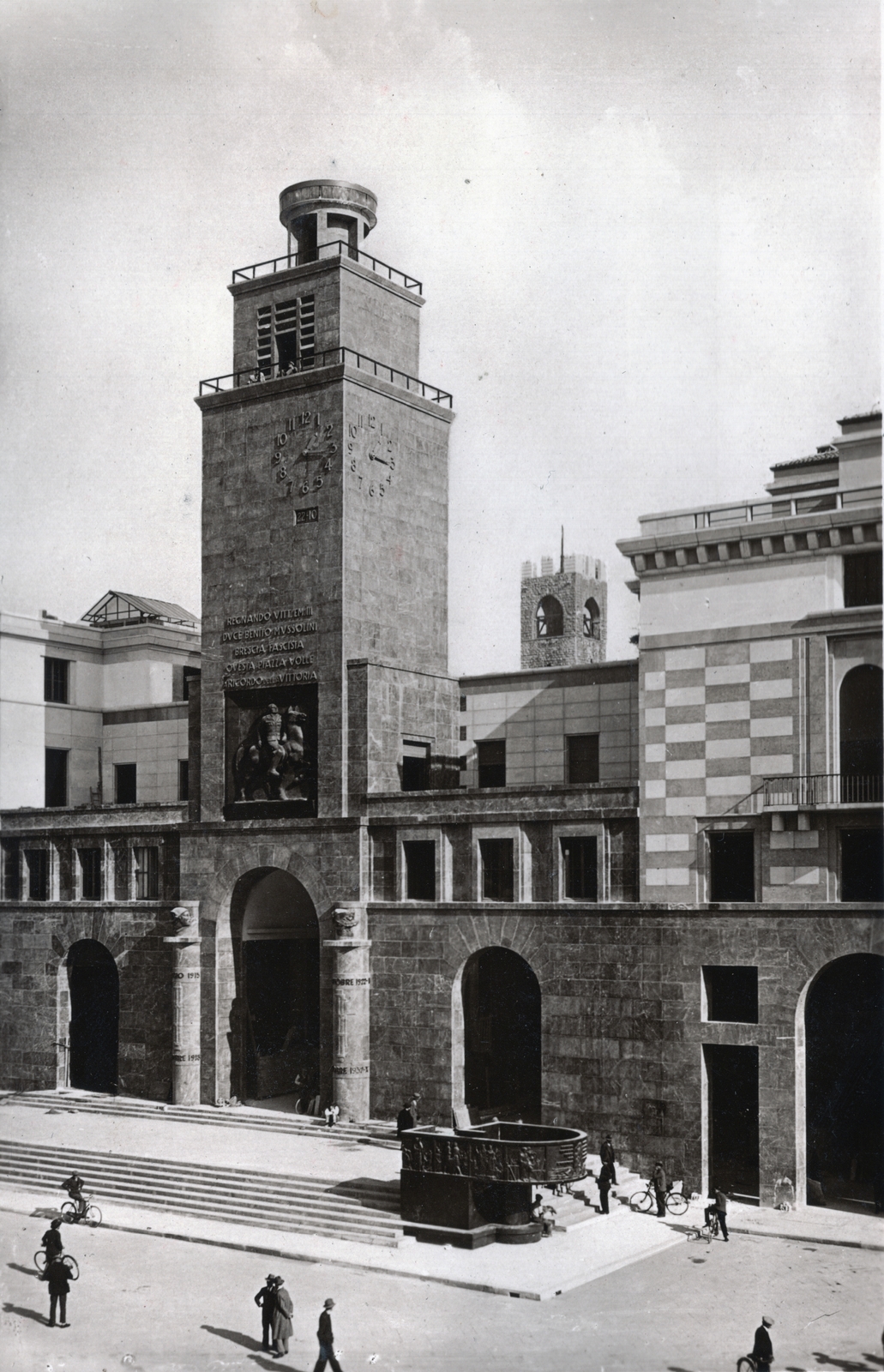 Olaszország, Brescia, Piazza della Vittoria., 1935, Orbán György, Fortepan #131476
