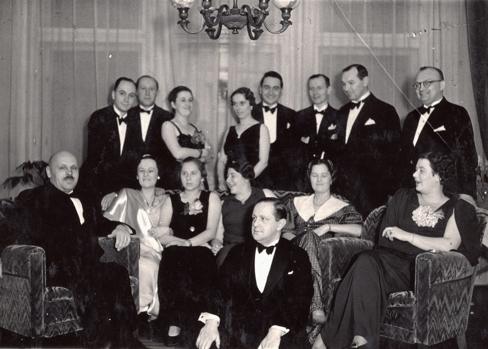 1938, Paczolay család, evening gown, Fortepan #131509