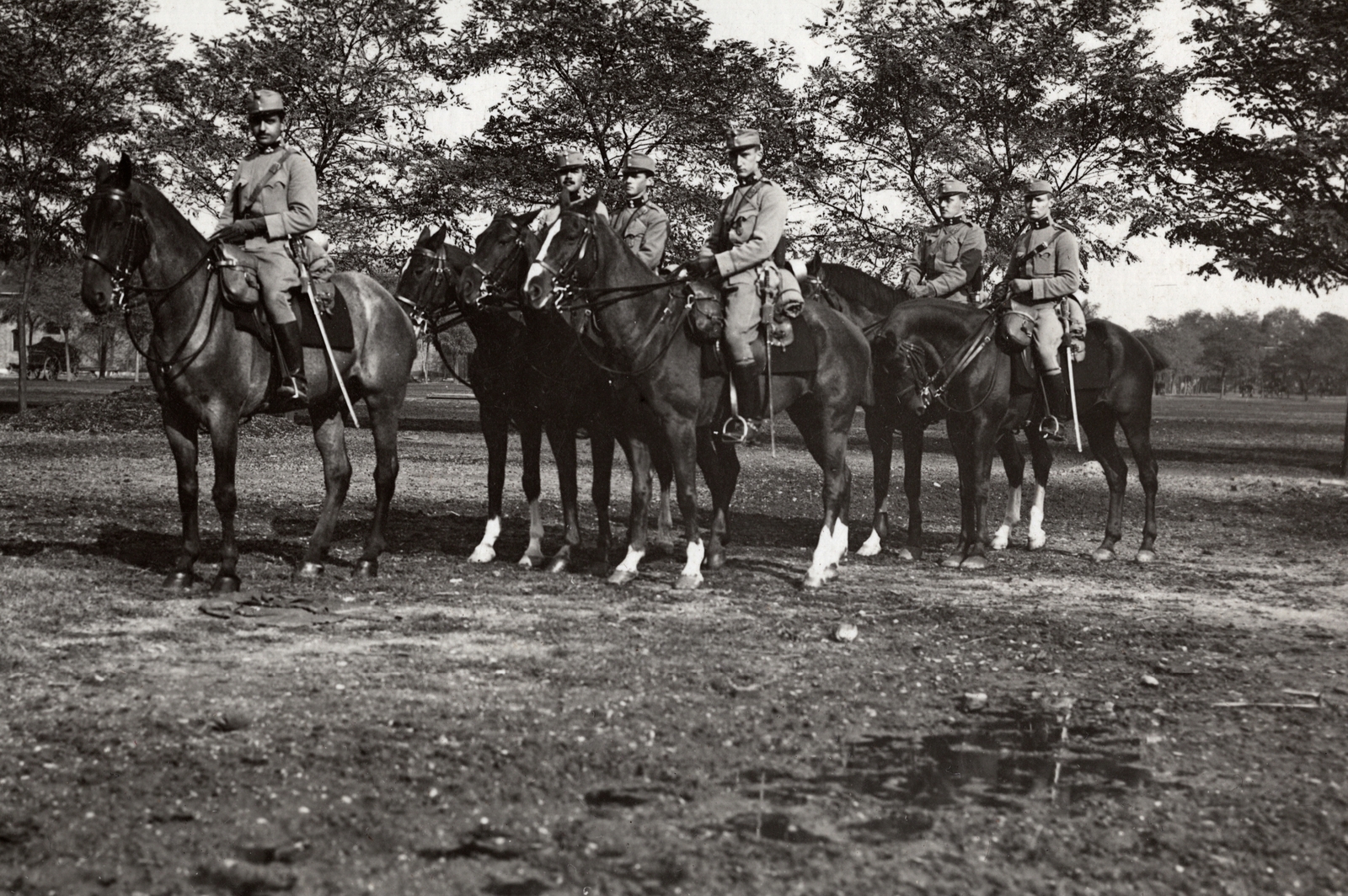 1916, Palotai Klára, First World War, rider, sword, Fortepan #131575