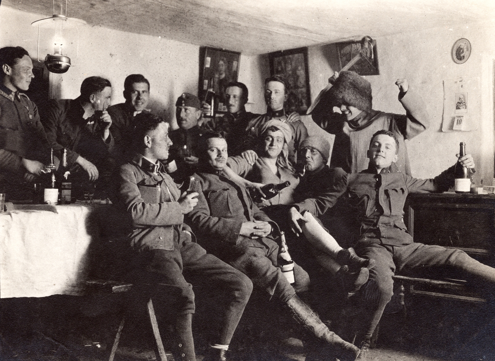 1916, Palotai Klára, First World War, jesting, Fortepan #131604