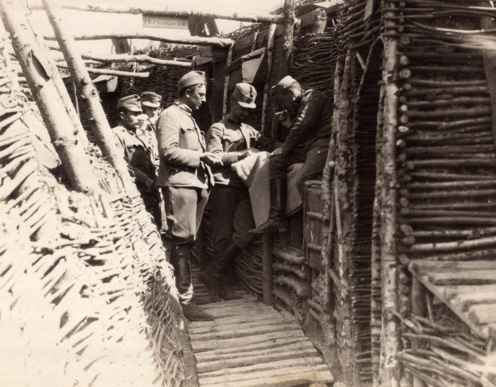 Ukraine, Vysypivtsi, (ekkor Isypowce)., 1916, Palotai Klára, First World War, trench, Fortepan #131607
