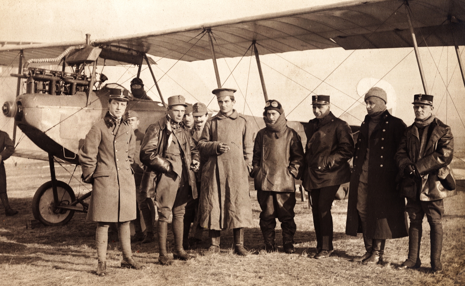 Bulgaria, 1916, Palotai Klára, First World War, pilot, airplane, Fortepan #131622