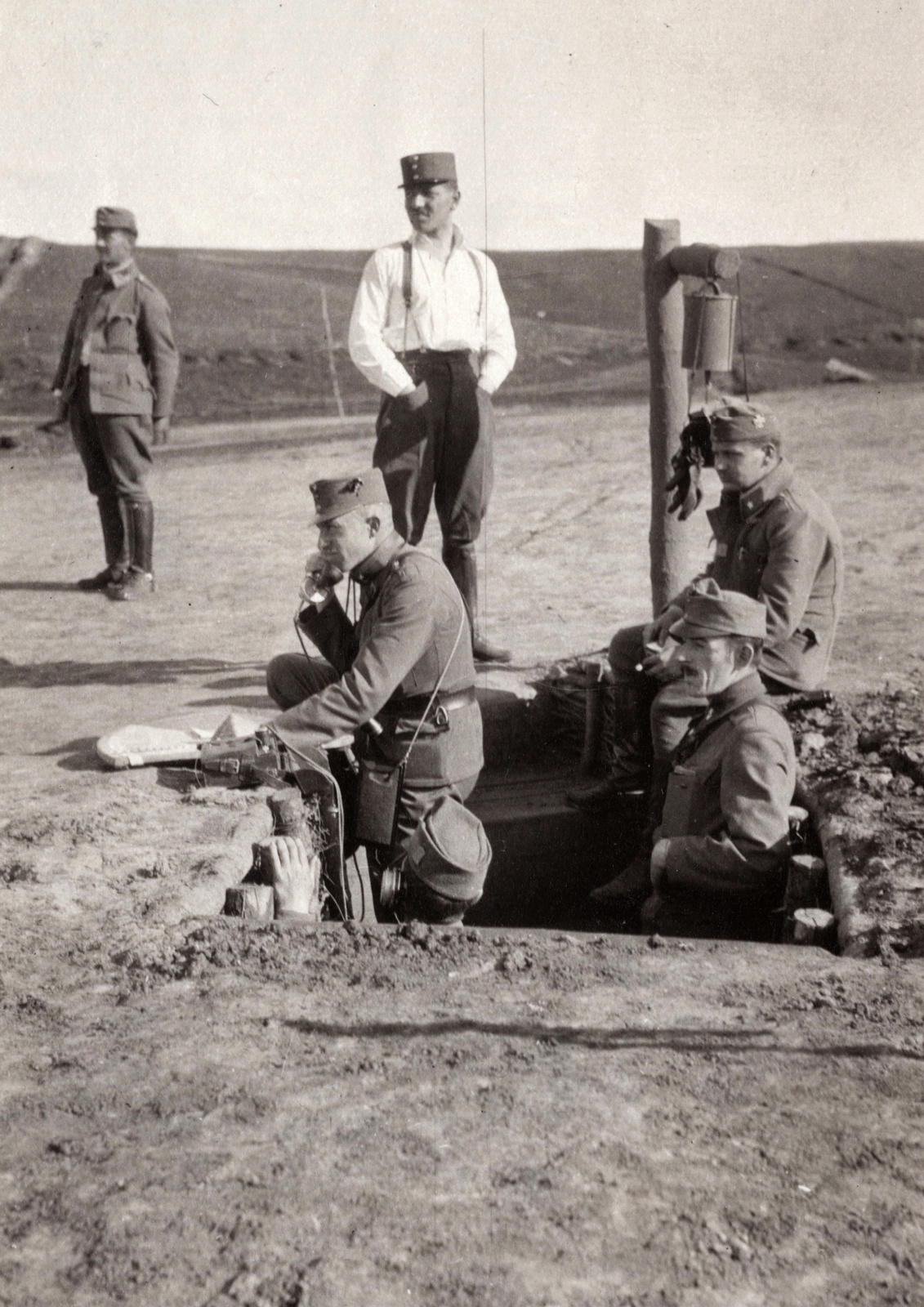 1916, Palotai Klára, First World War, telephone, Fortepan #131684