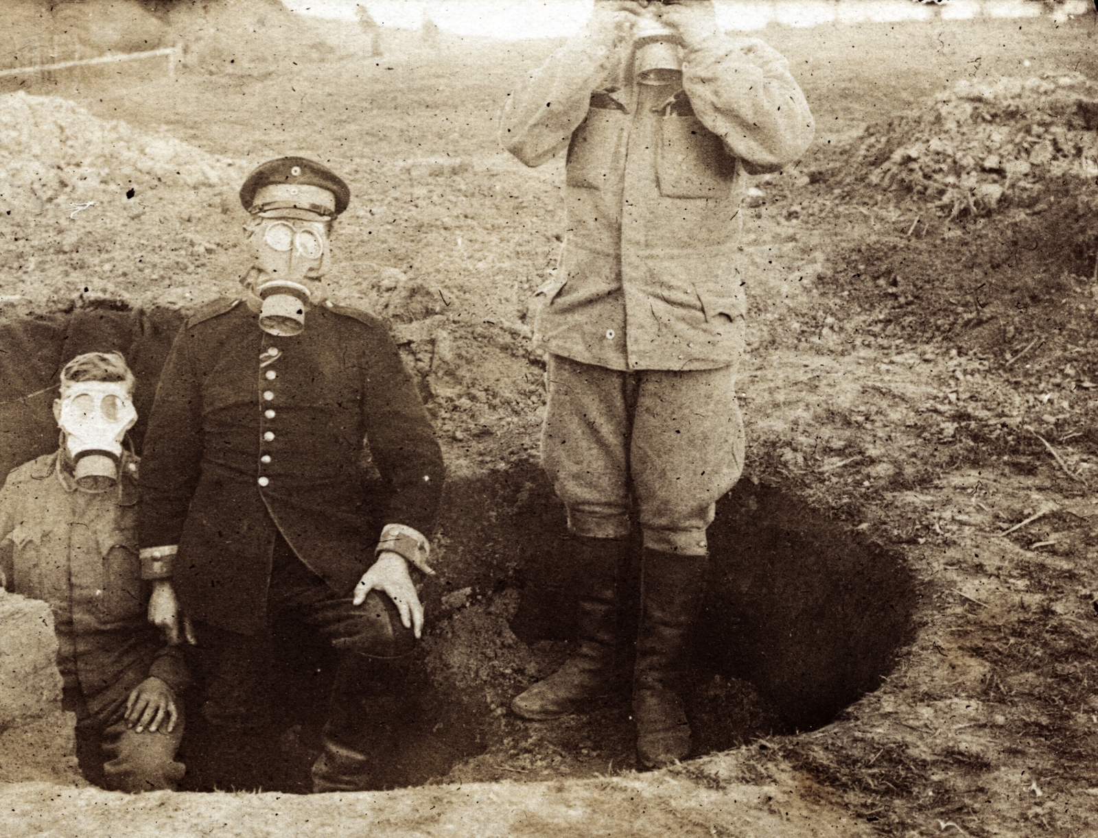 Ukraine, Yarchivtsi, (ekkor Jarczowce)., 1916, Palotai Klára, First World War, gas mask, Fortepan #131691