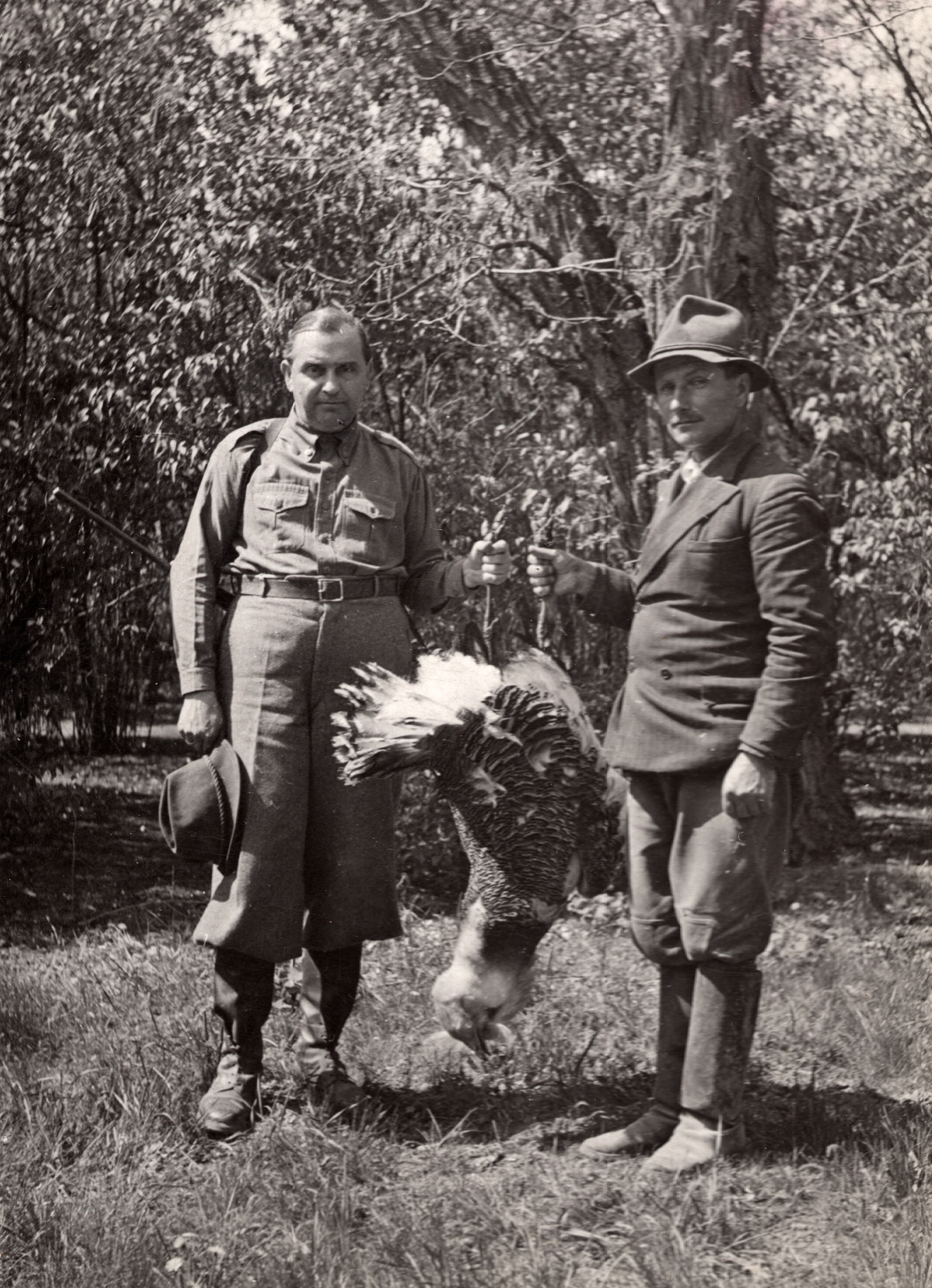 1932, Palotai Klára, bird, hunting, men, hunter, Fortepan #131796