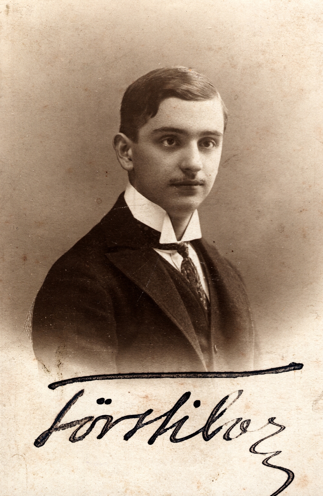 Hungary, Budapest, Törs Tibor újságíró, politikus., 1908, Palotai Klára, man, moustache, portrait, Fortepan #131798