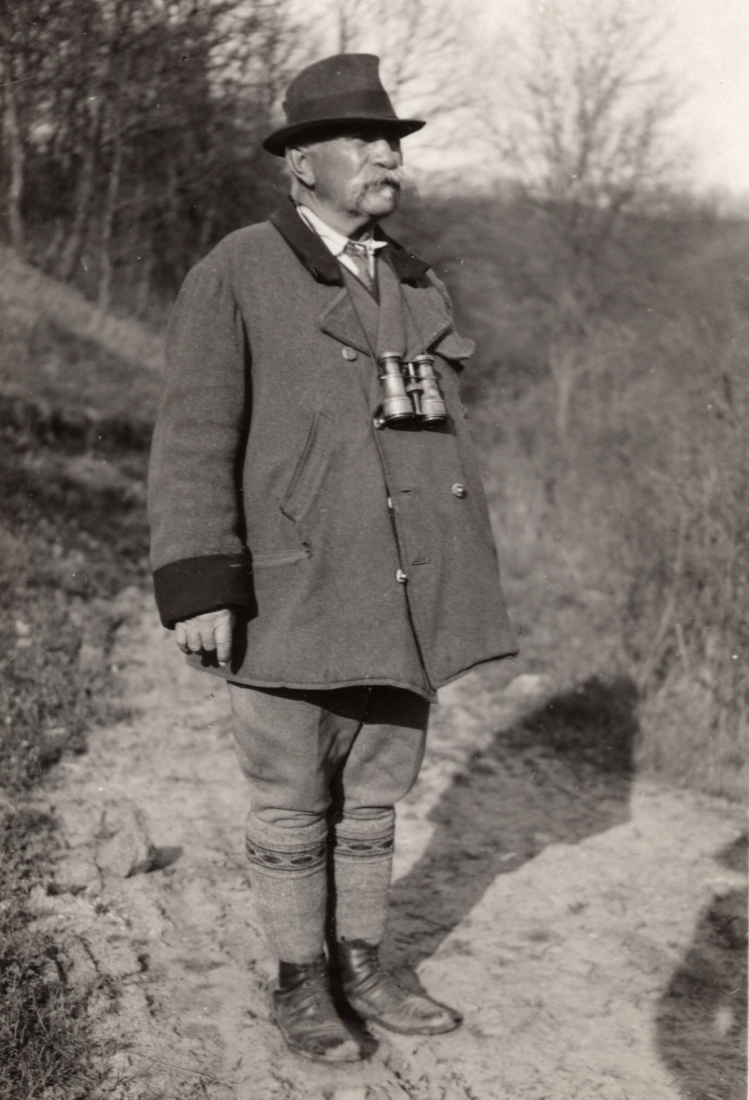 1932, Palotai Klára, telescope, hat, breech, man, Fortepan #131817