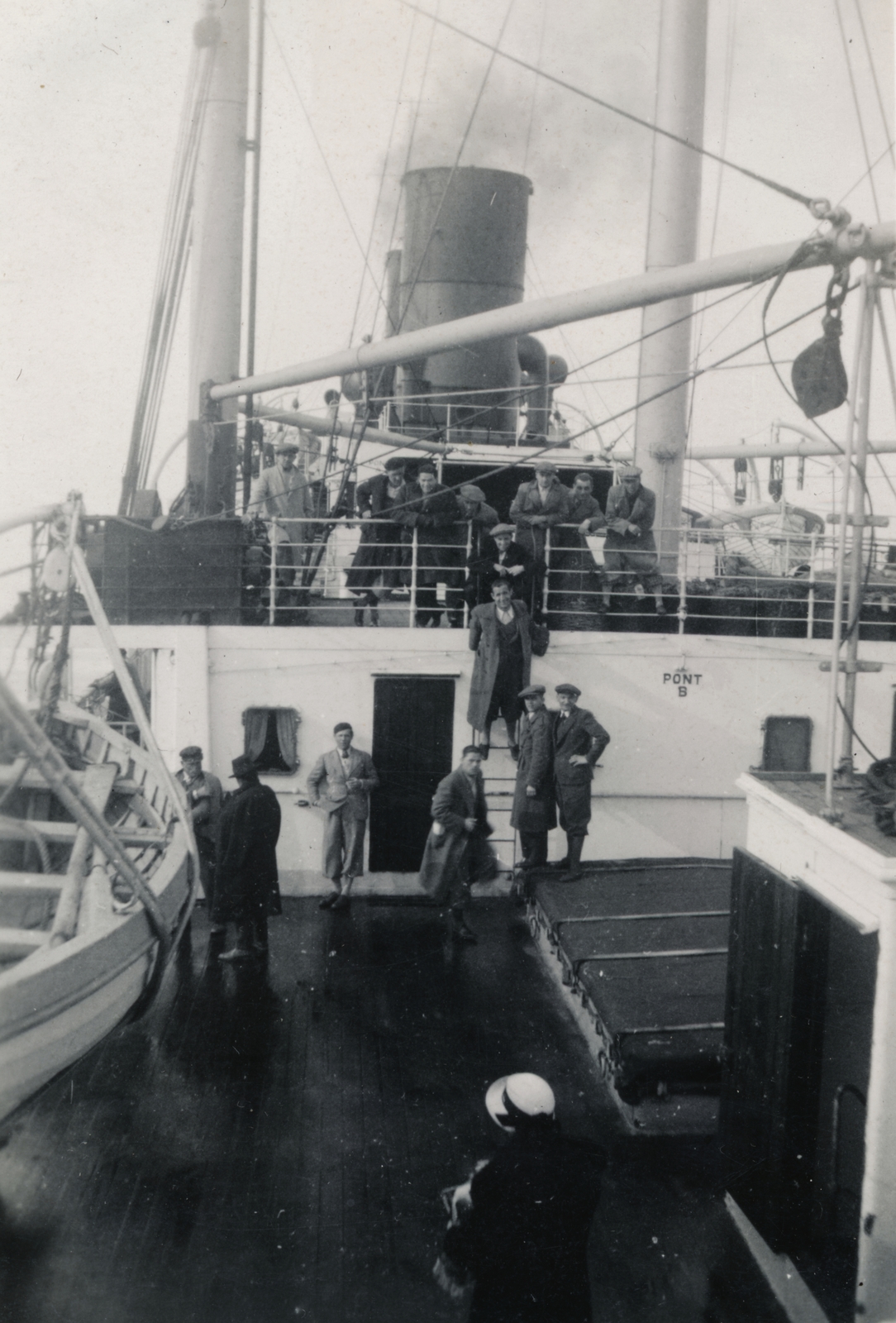 a felvétel a Sidi Bel Abbès tengerjáró hajó fedélzetén készült., 1932, Paczolay család, lifeboat, steamboat, Fortepan #132066