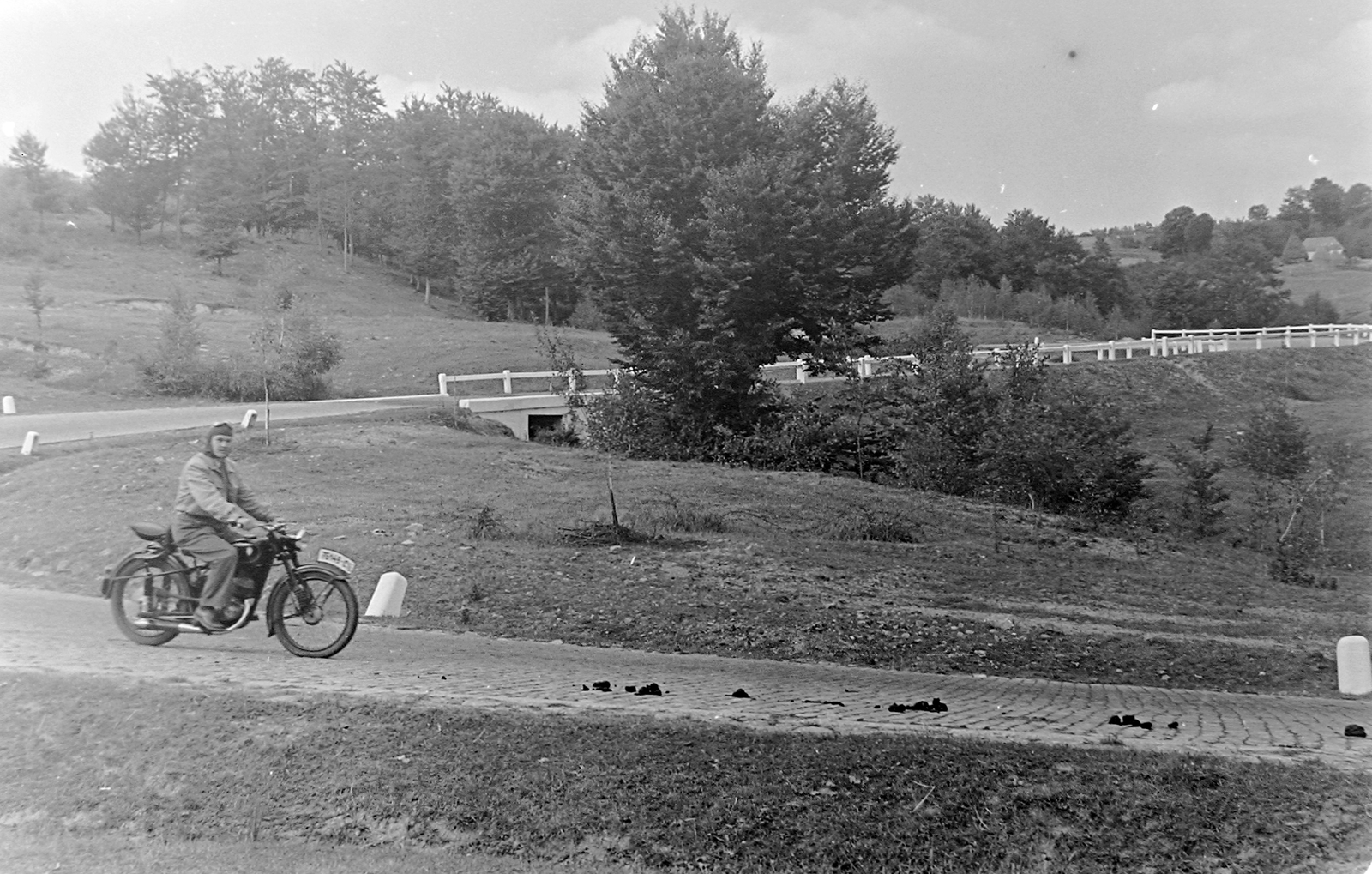 Romania, 1957, Szent-tamási Mihály, motorcycle, Fortepan #13241