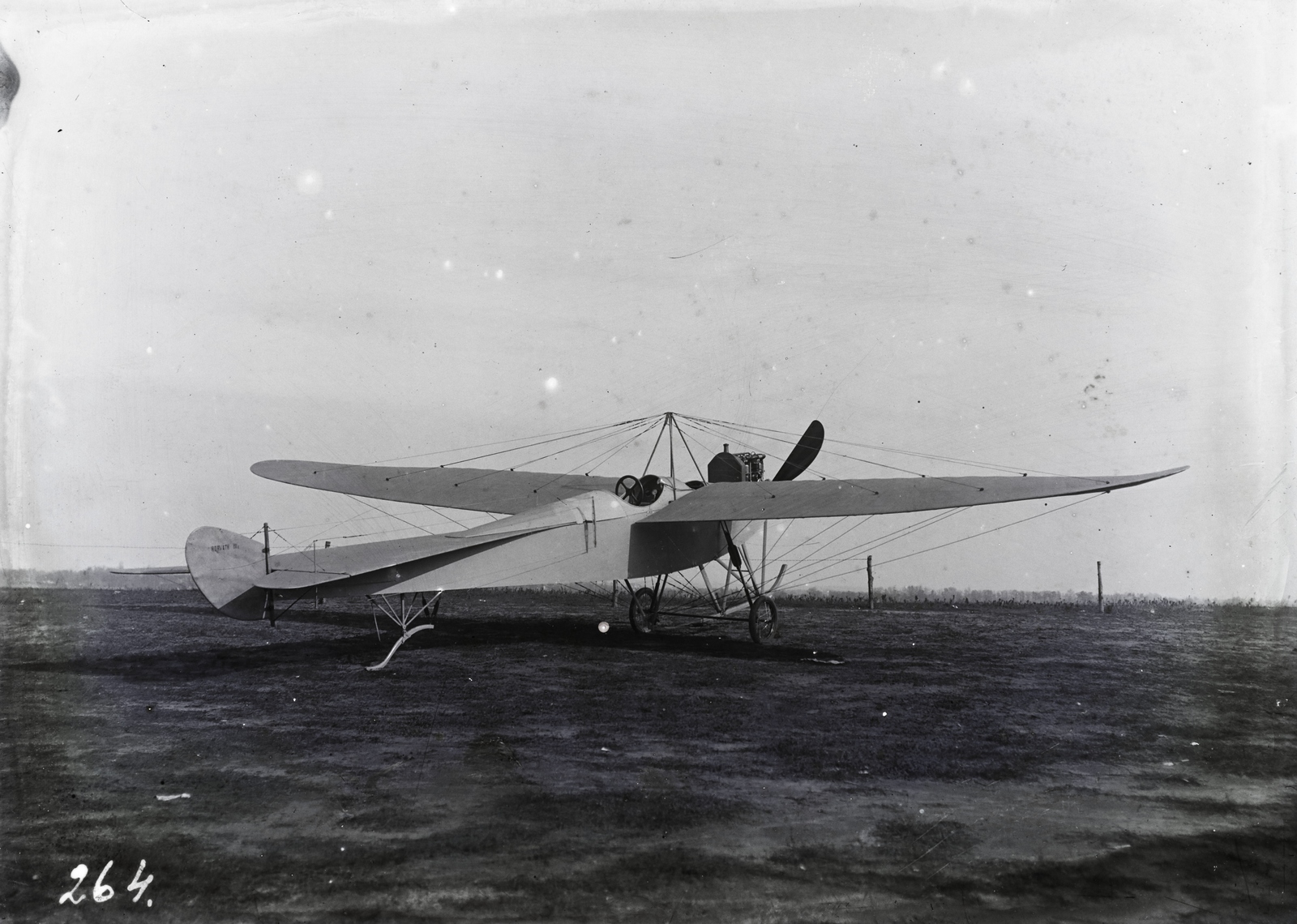 »Horváth E III L tip monoplan 2 üléses.« Leltári jelzet: 264, 1912, Magyar Műszaki és Közlekedési Múzeum / Archívum / Negatívtár / Wéber Károlyné gyűjteménye, airplane, monoplane, Horváth-brand, Fortepan #132473