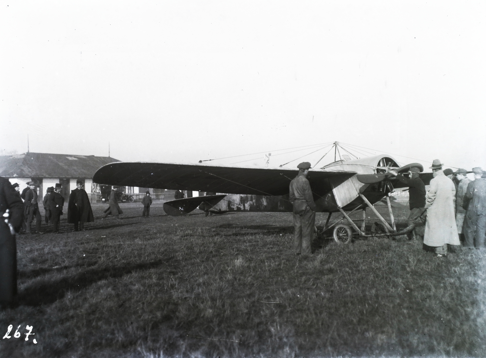 Hungary, Budapest X., Rákosmező, a Nieuport francia repülőgépgyártó monoplanja a Párizs-Kairó Távrepülés során. Leltári jelzet: 267, 1912, Magyar Műszaki és Közlekedési Múzeum / Archívum / Negatívtár / Wéber Károlyné gyűjteménye, airplane, monoplane, Budapest, Fortepan #132475