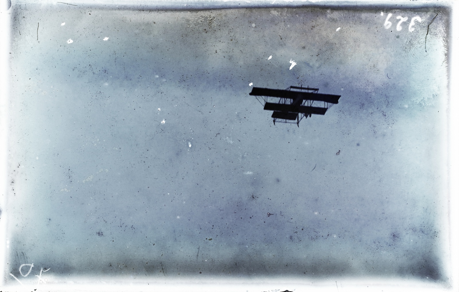 »Kétfedelű repülőgép.« Leltári jelzet: 329, 1912, Magyar Műszaki és Közlekedési Múzeum / Archívum / Negatívtár / Wéber Károlyné gyűjteménye, airplane, Fortepan #132519