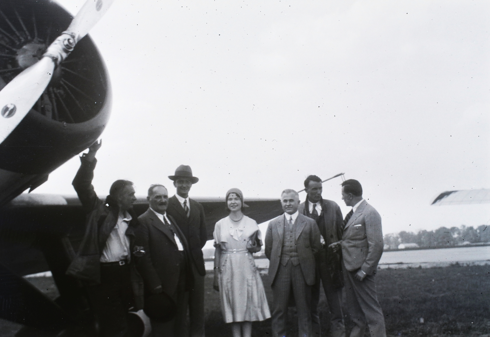 USA, Detroit, »A "J. for H" Detroitban - Endresz , Horthy I, Magyar és Práttinger.« Leltári jelzet: 16780, 1931, Magyar Műszaki és Közlekedési Múzeum / Archívum / Negatívtár / Czapáry Jenőné gyűjteménye, airplane, Fortepan #132758