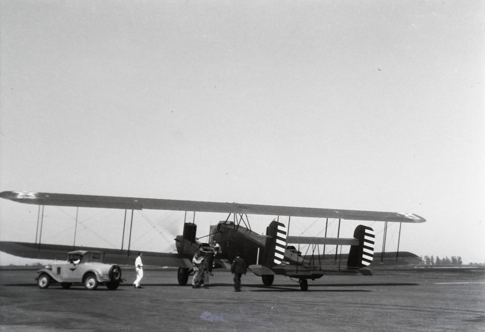 Amerikai Egyesült Államok, Burbank, United Airport, Curtiss B-2 Condor amerikai nehézbombázó. Leltári jelzet: 16824, 1931, Magyar Műszaki és Közlekedési Múzeum / Archívum / Negatívtár / Czapáry Jenőné gyűjteménye, repülőgép, biplán, Fortepan #132789