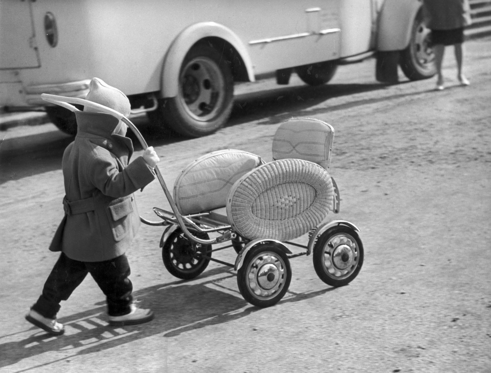 1959, Tőry Klára, babakocsi, Fortepan #133416