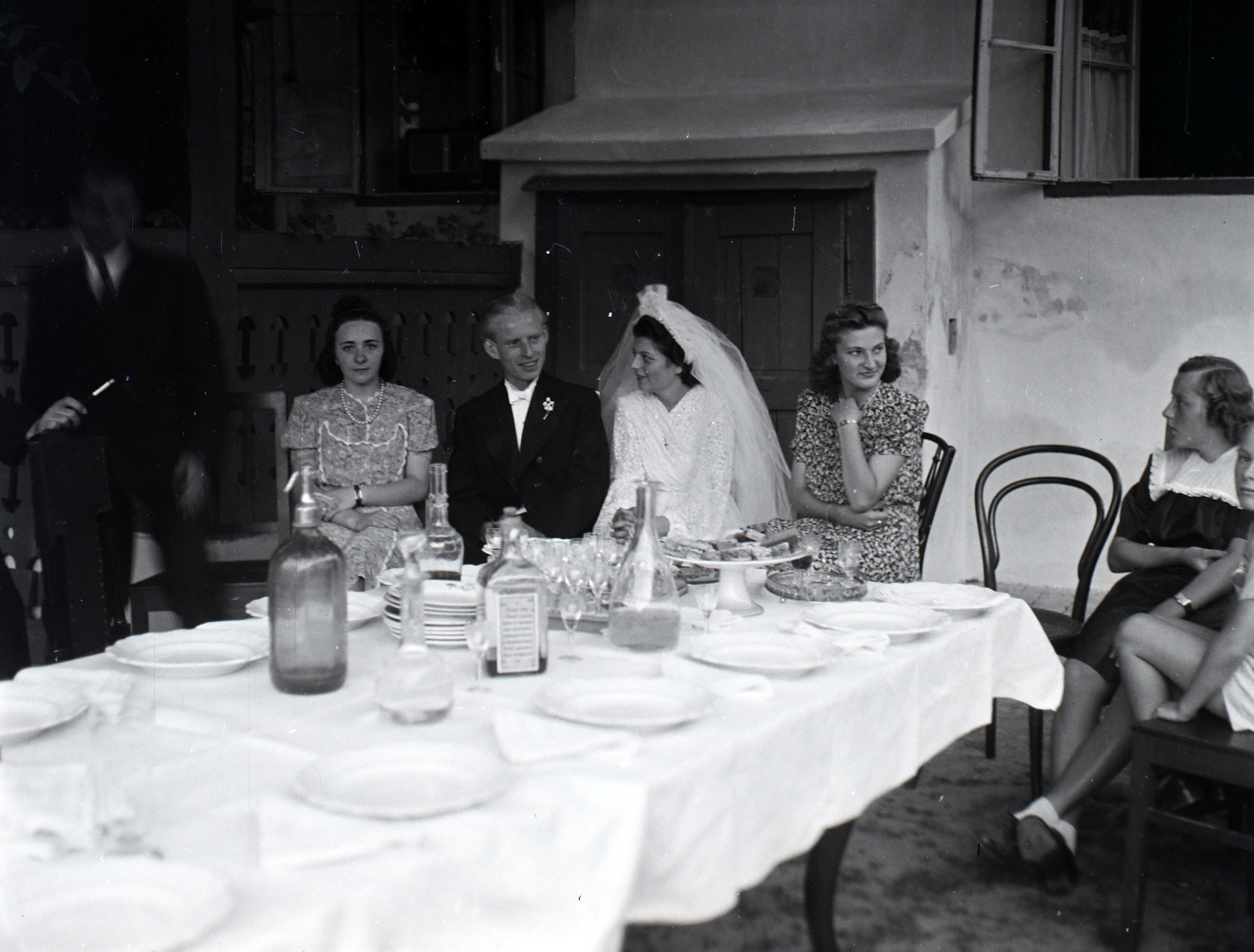 Szerbia, Zombor, 1942, Varga Csaba dr., esküvő, Fortepan #133504