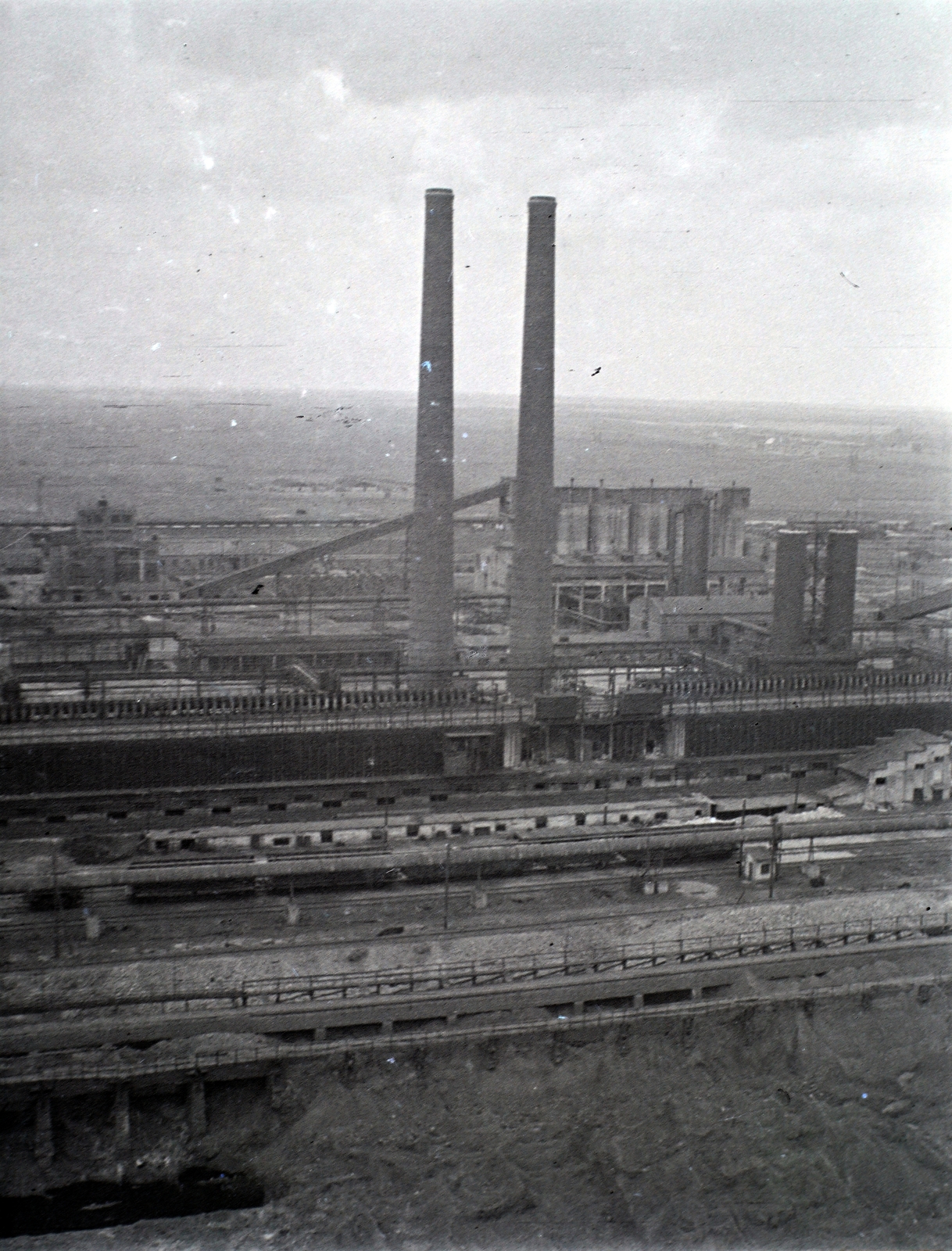 Ukraine, (ekkor Krivoj Rog), acélművek., 1941, Varga Csaba dr., second World War, factory, Fortepan #133541