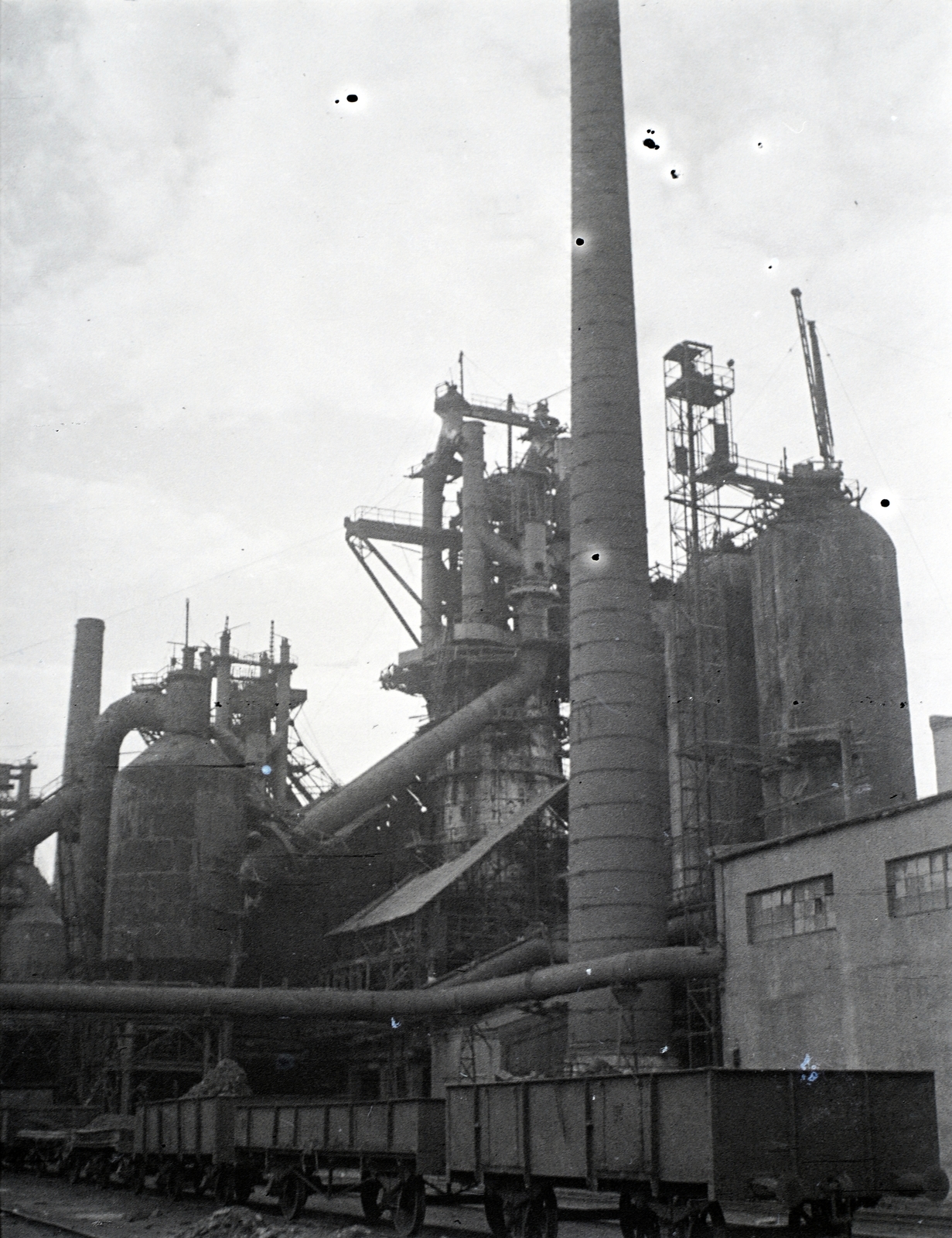 Ukraine, (ekkor Krivoj Rog), acélművek., 1941, Varga Csaba dr., second World War, factory, Fortepan #133542