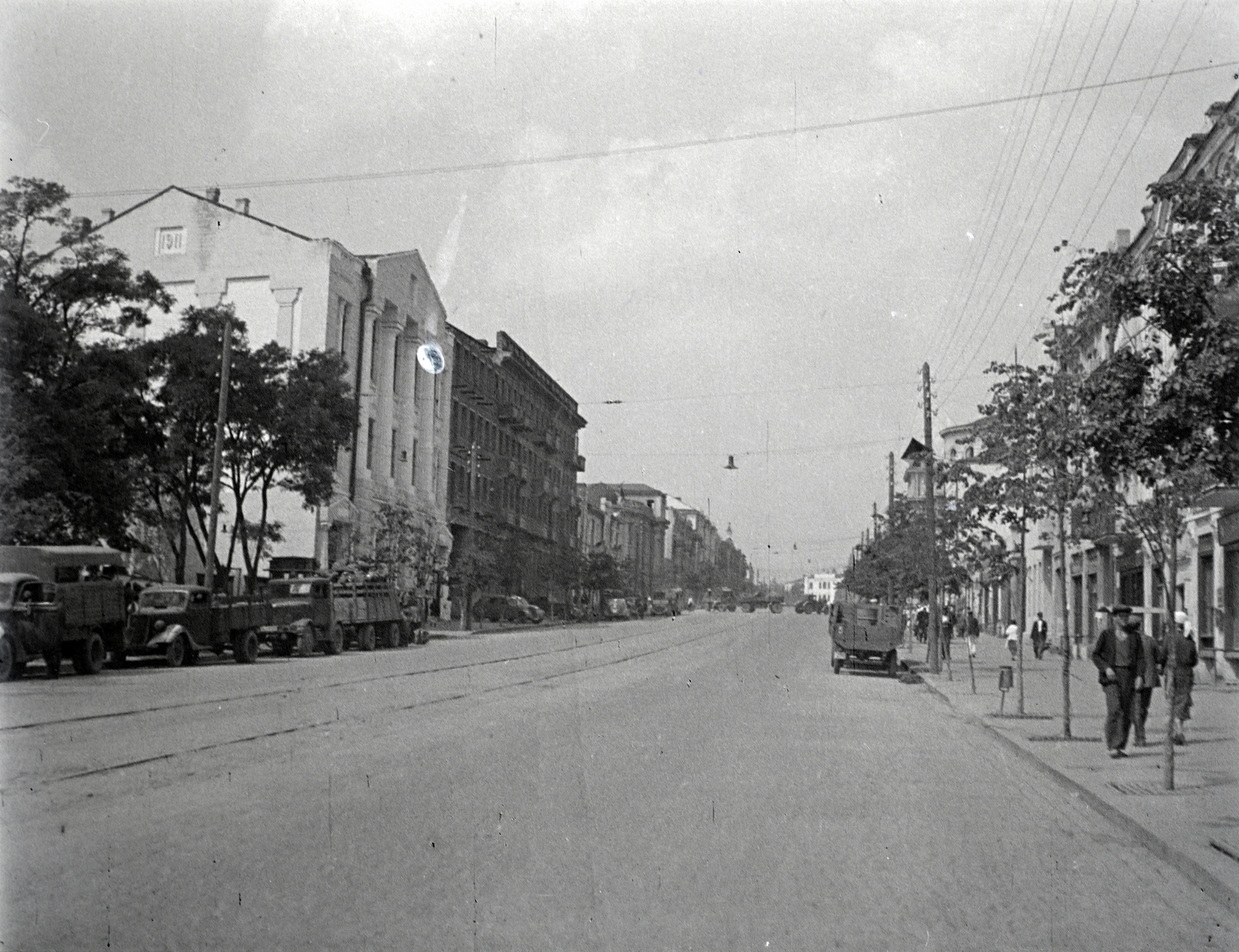 Ukraine, Vinnitsa, Szoborna utca., 1941, Varga Csaba dr., second World War, Fortepan #133545