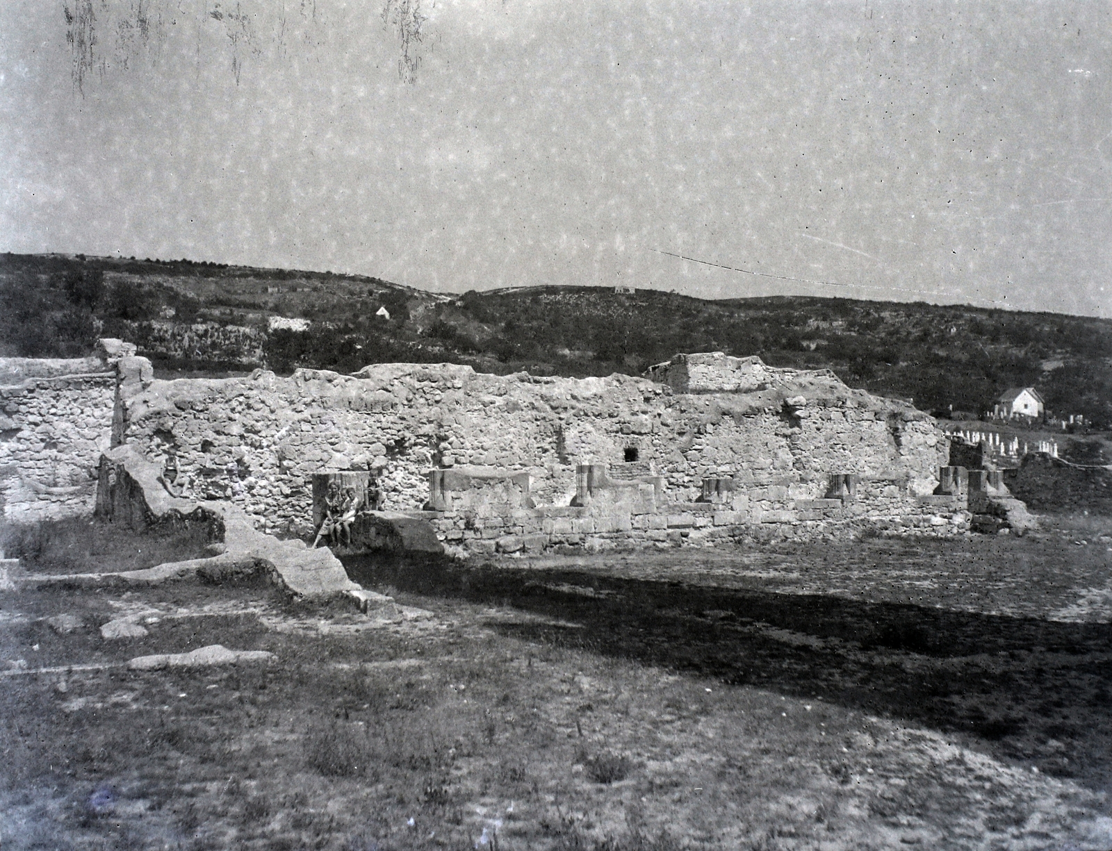 Hungary, Zsámbék, premontrei kolostorrom., 1948, Varga Csaba dr., ruins, Fortepan #133578