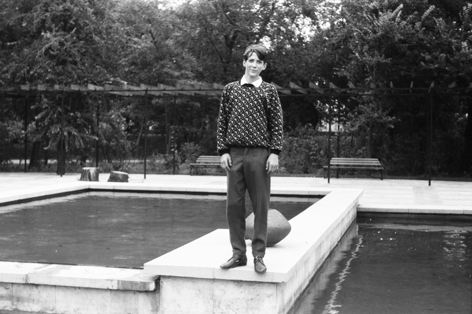 Hungary, Margit Islands, Budapest, Rózsakert., 1967, Chuckyeager tumblr, Fortepan #133820