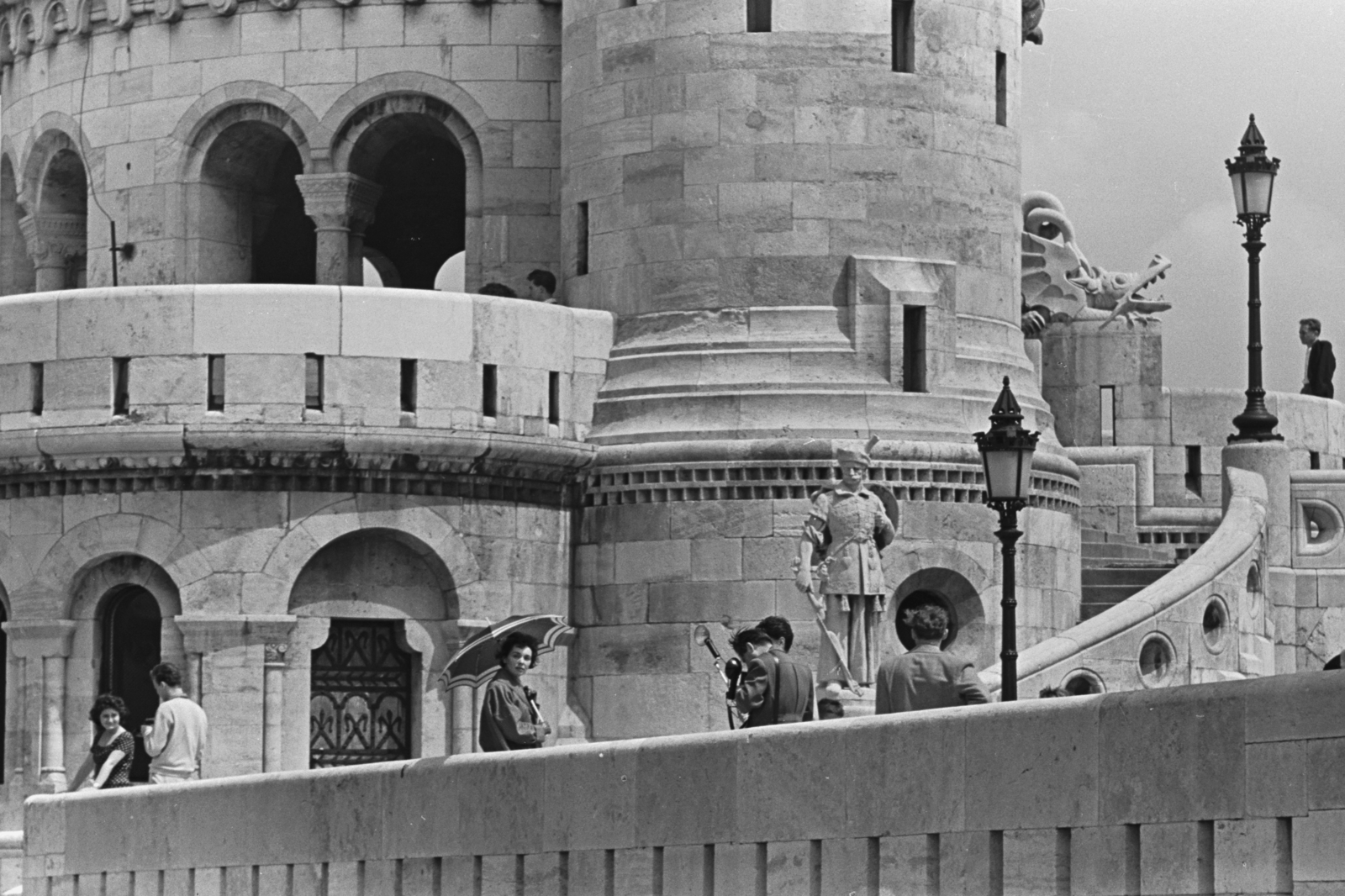 Hungary, Halászbástya, Budapest I., 1963, Chuckyeager tumblr, Budapest, Fortepan #133900