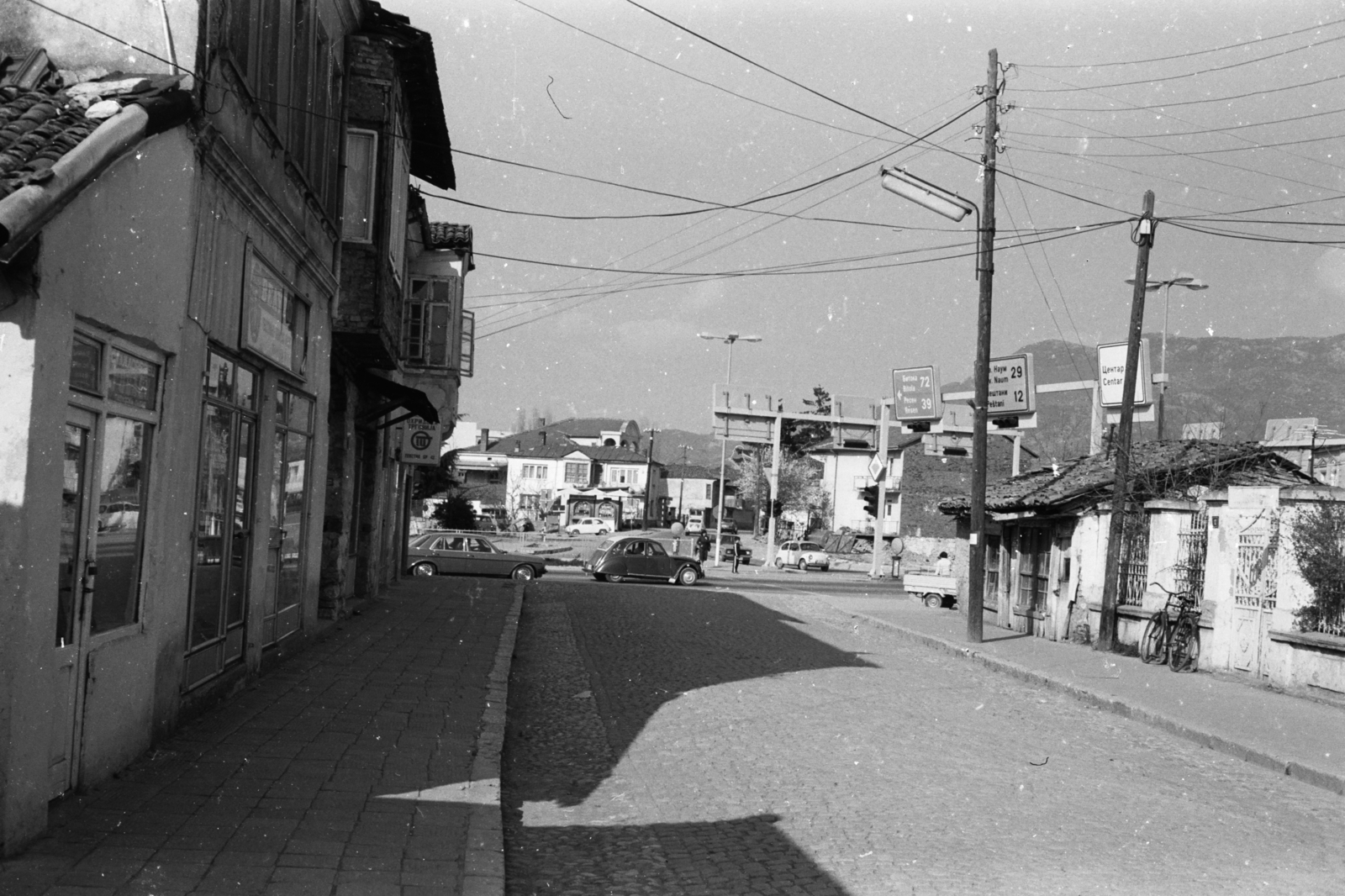 Ohrid, forgalmi csomópont a város centrumában., 1980, Chuckyeager tumblr, Yugoslavia, Fortepan #134070