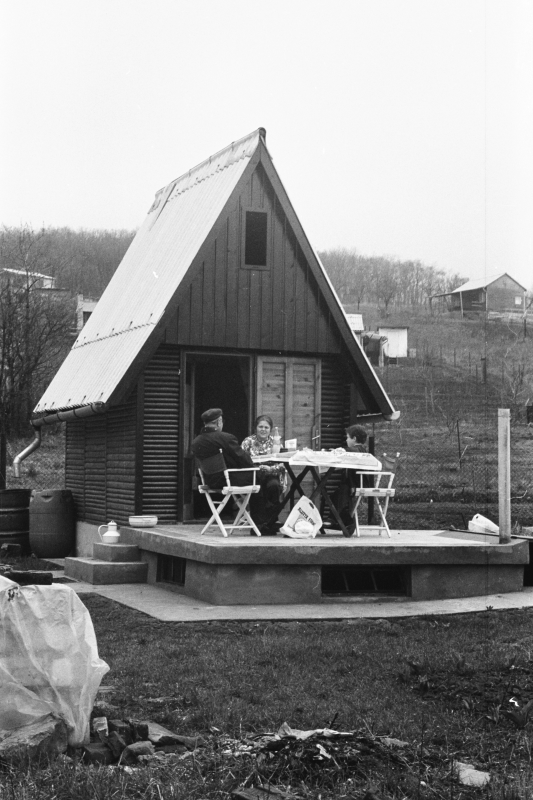 1971, Chuckyeager tumblr, wooden cottage, Fortepan #134071