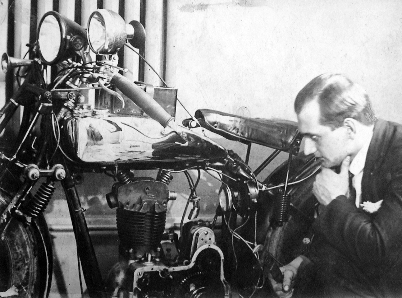 Hungary, dr Sztancsek János oldalkocsis FN motorkerékpárjával., 1926, Torjay Valter, motorcycle, man, Belgian brand, motorcycle with sidecar, Fortepan #13412