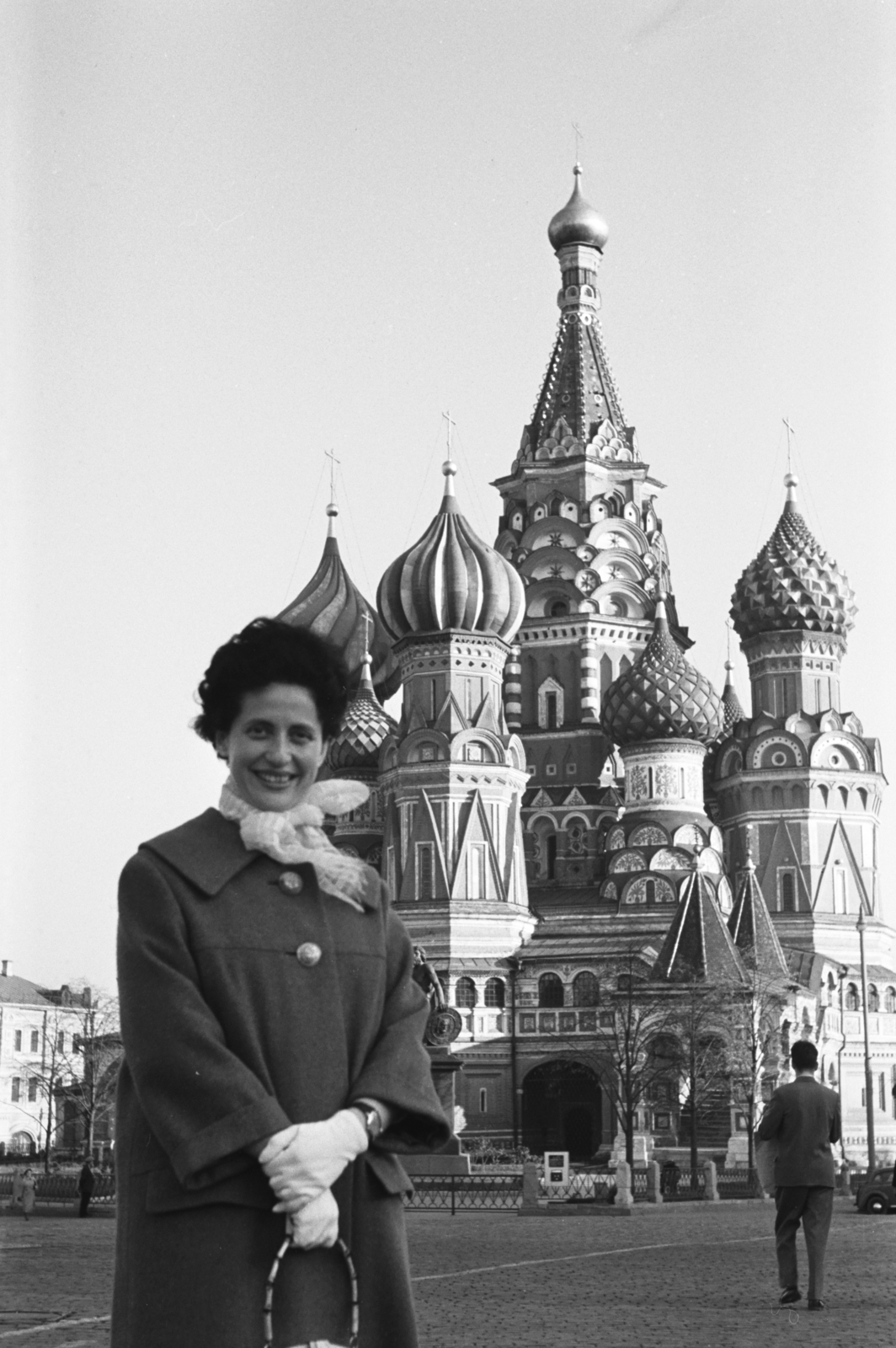 Russia, Moscow, Vörös tér, Vaszilij Blazsennij székesegyház., 1955, Chuckyeager tumblr, Soviet Union, onion dome, Cathedral, Postnik Yakovlev-design, Fortepan #134201