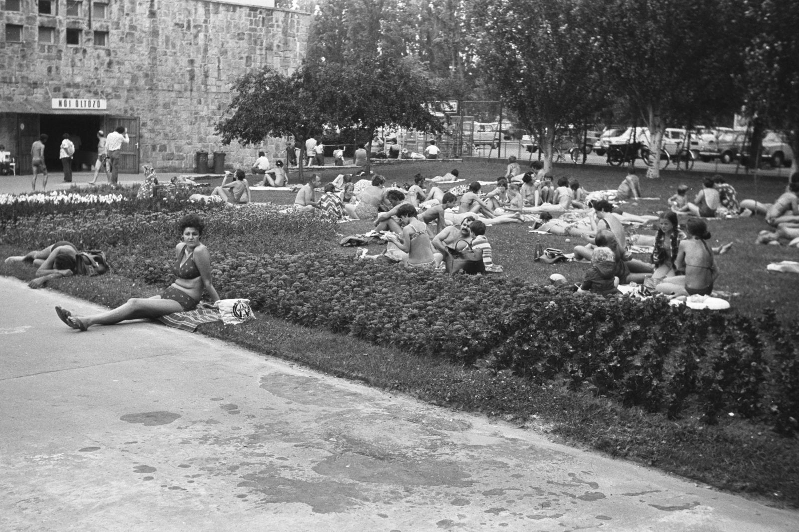 Magyarország, Budapest XIII., Dagály (Szabadság) fürdő., 1969, Chuckyeager tumblr, Budapest, Fortepan #134216