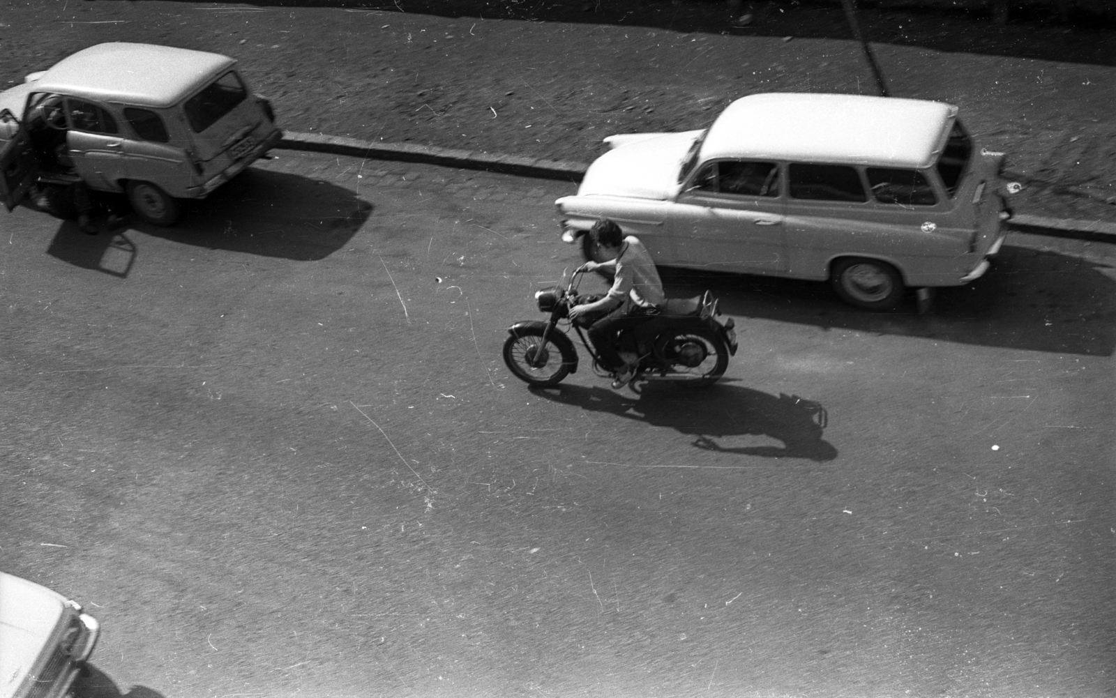 Magyarország, Budapest XI., Bercsényi utca a BME kollégiumának ablakából nézve., 1972, Bercsényi Kollégium Fotókör, Budapest, Fortepan #134425