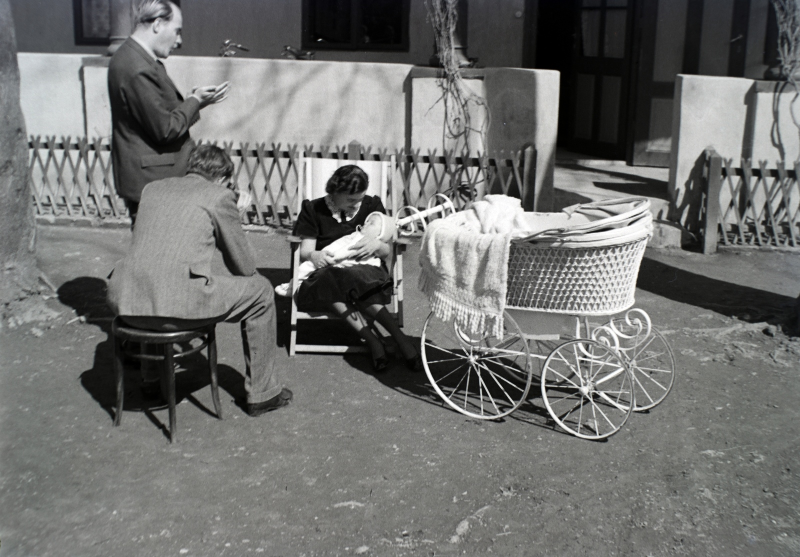 1939, Fortepan/Album018, baby carriage, Fortepan #134596