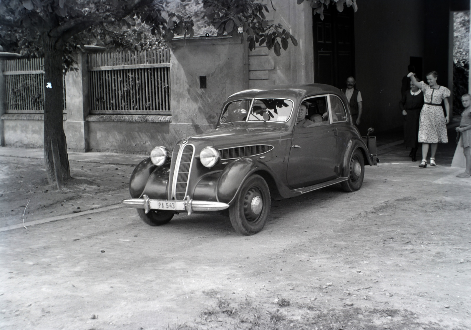 1940, Fortepan/Album018, BMW-brand, wave, number plate, Fortepan #134615