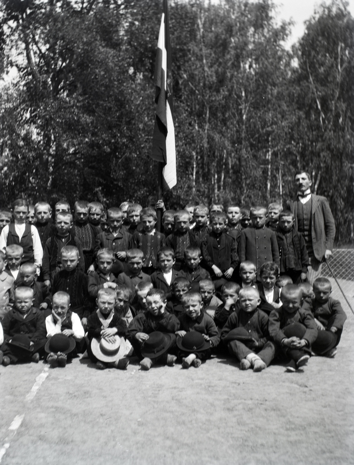 1915, Kecskeméti Attila, class photo, Fortepan #134726