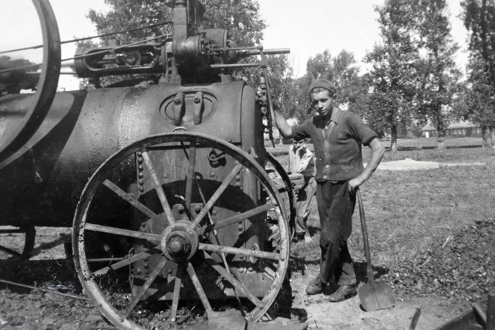 1943, Lőrinczi Ákos, gőzgép, lokomobil, Fortepan #134883